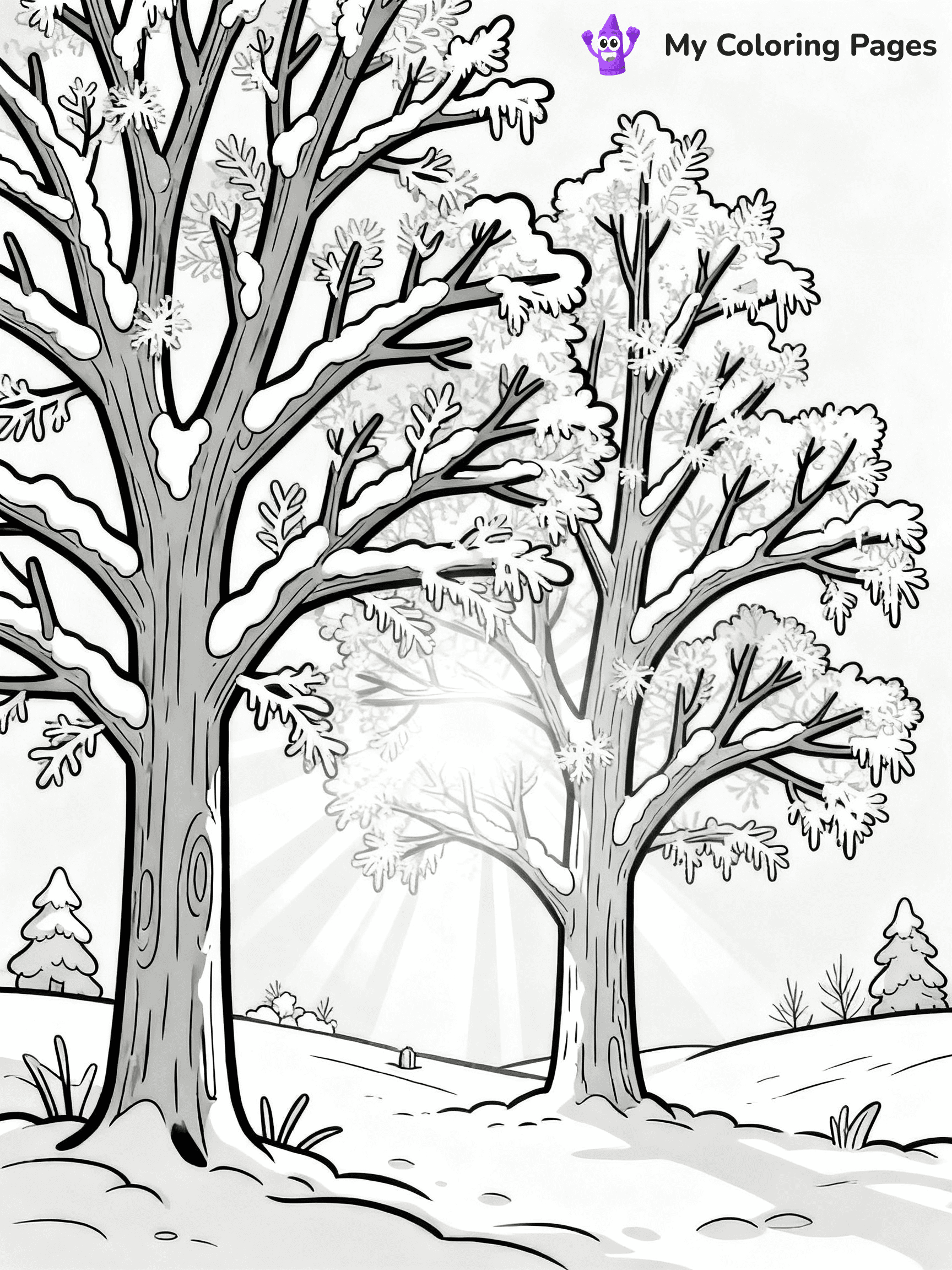 Winter Wonderland Coloring Pages - 18