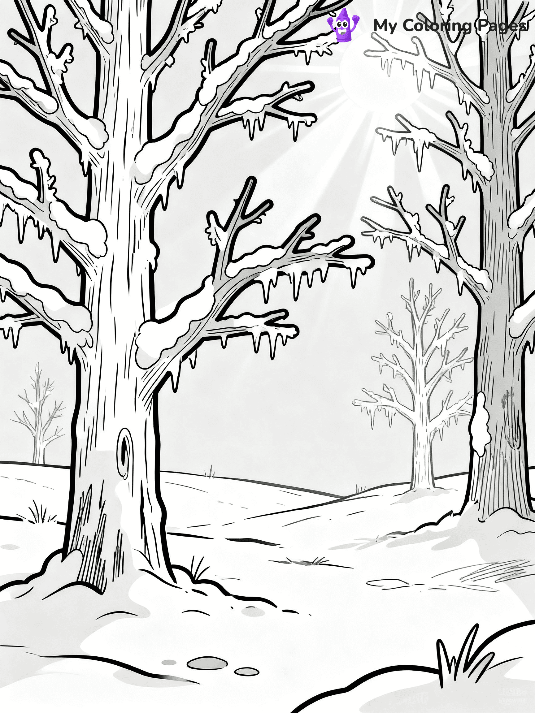 Winter Wonderland Coloring Pages - 17