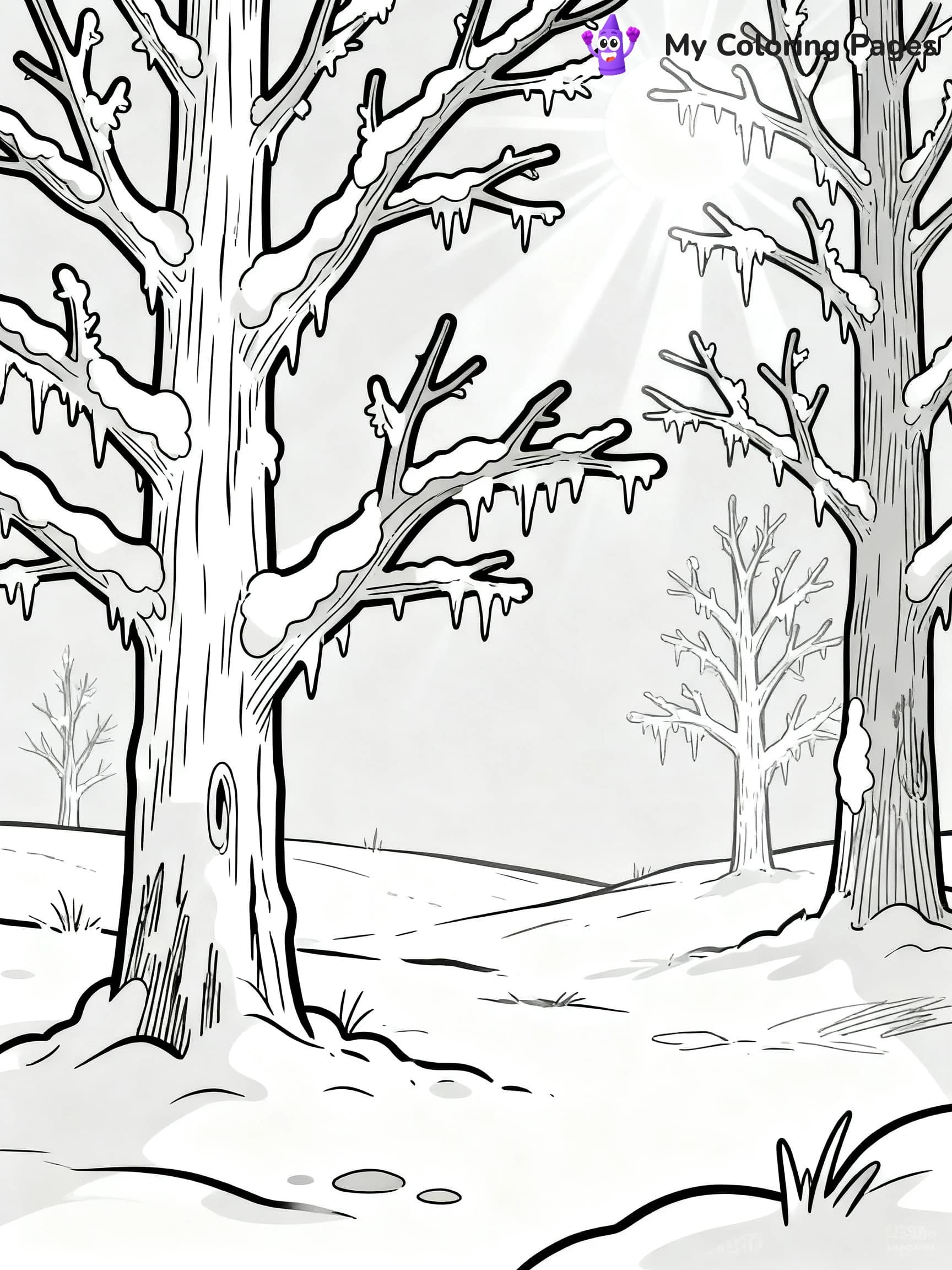 Winter Wonderland Coloring Pages - 17