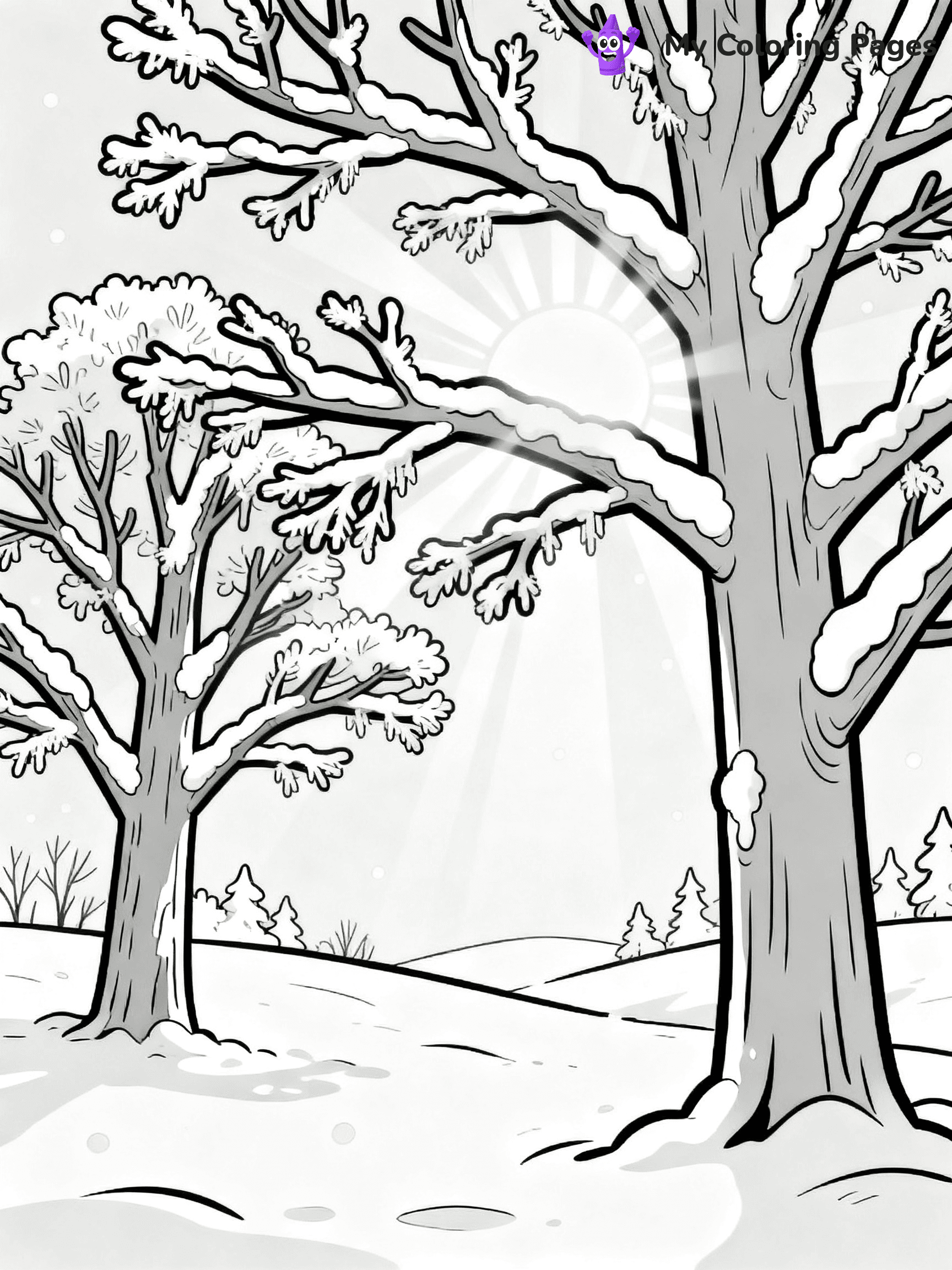 Winter Wonderland Coloring Pages - 16