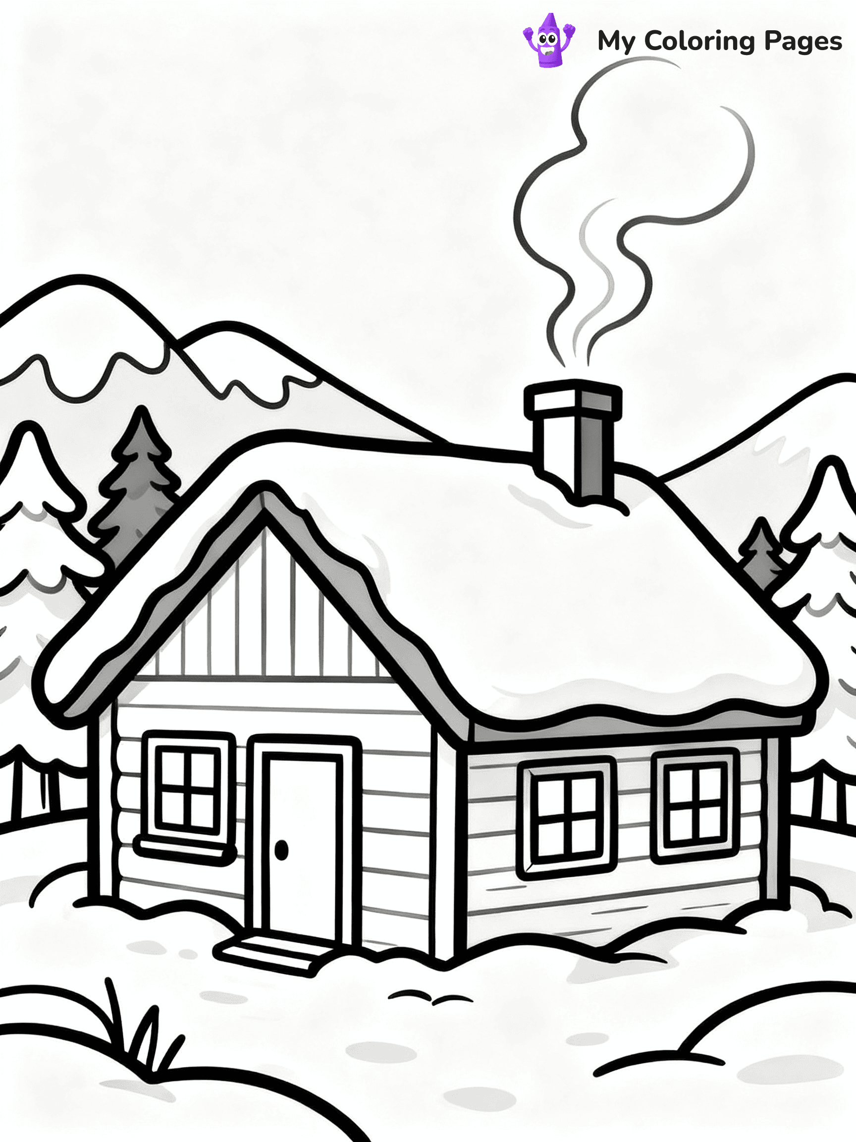 Winter Wonderland Coloring Pages - 7