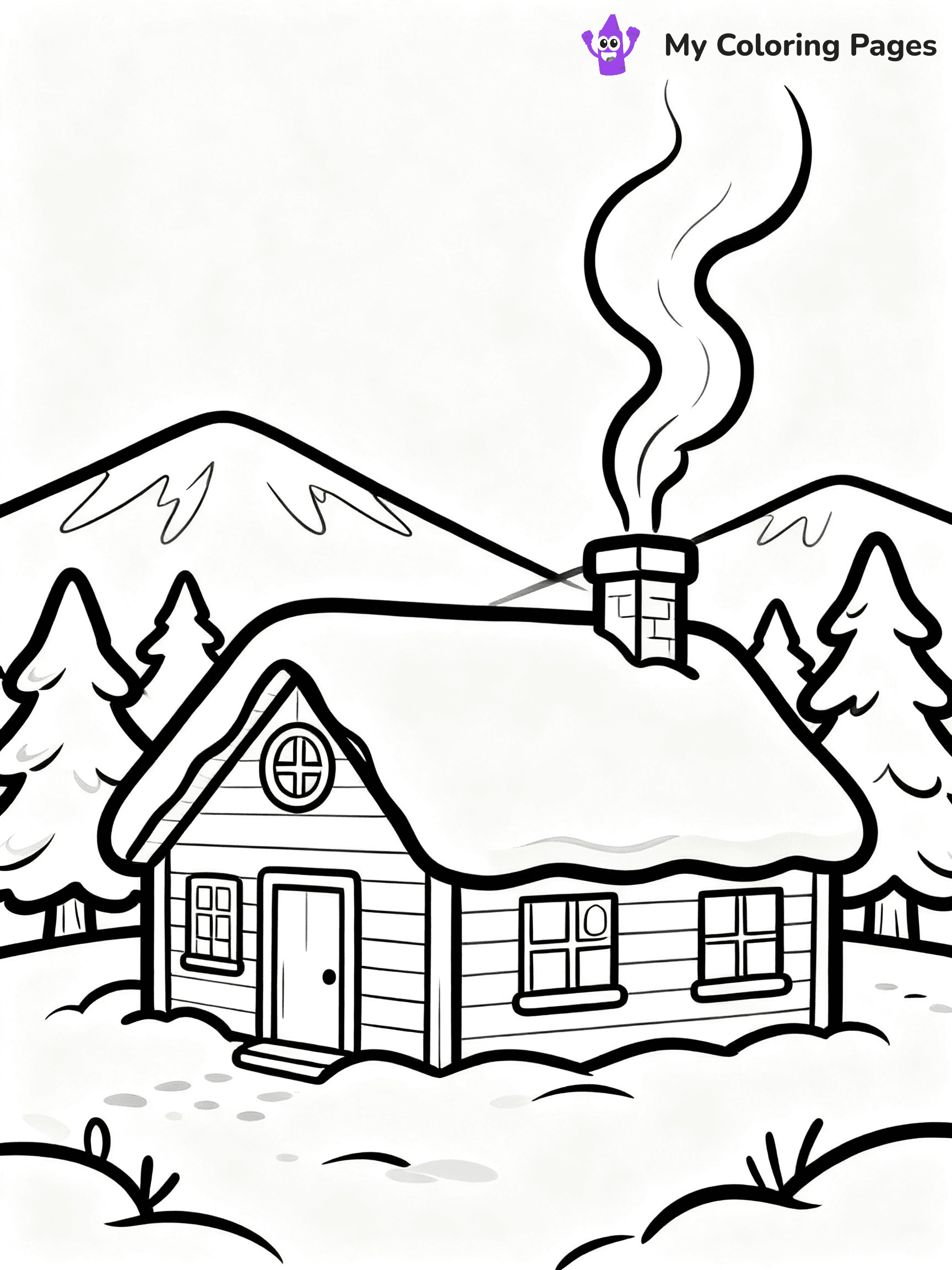 Winter Wonderland Coloring Pages - 4
