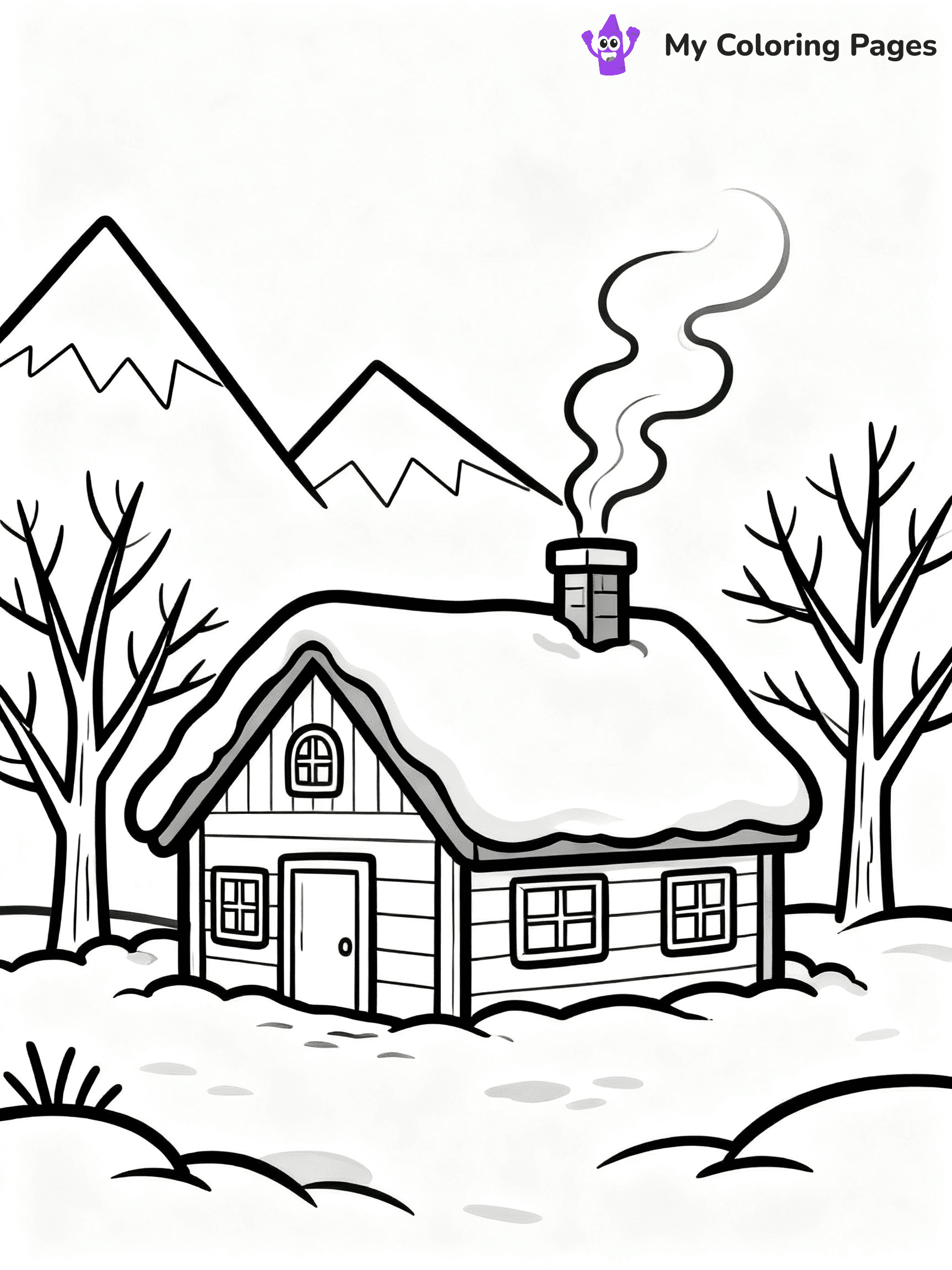 Winter Wonderland Coloring Pages - 3