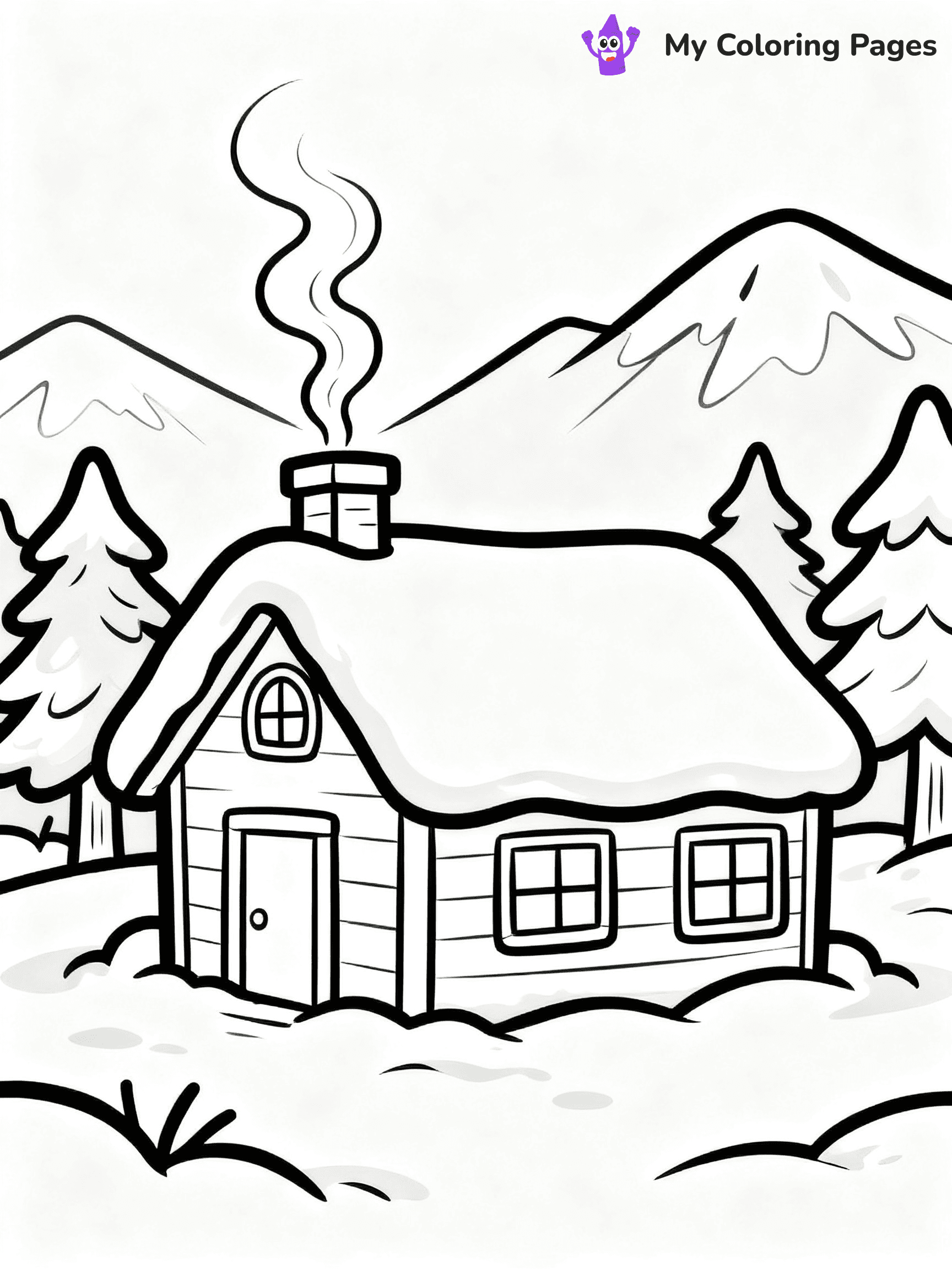 Winter Wonderland Coloring Pages - 2