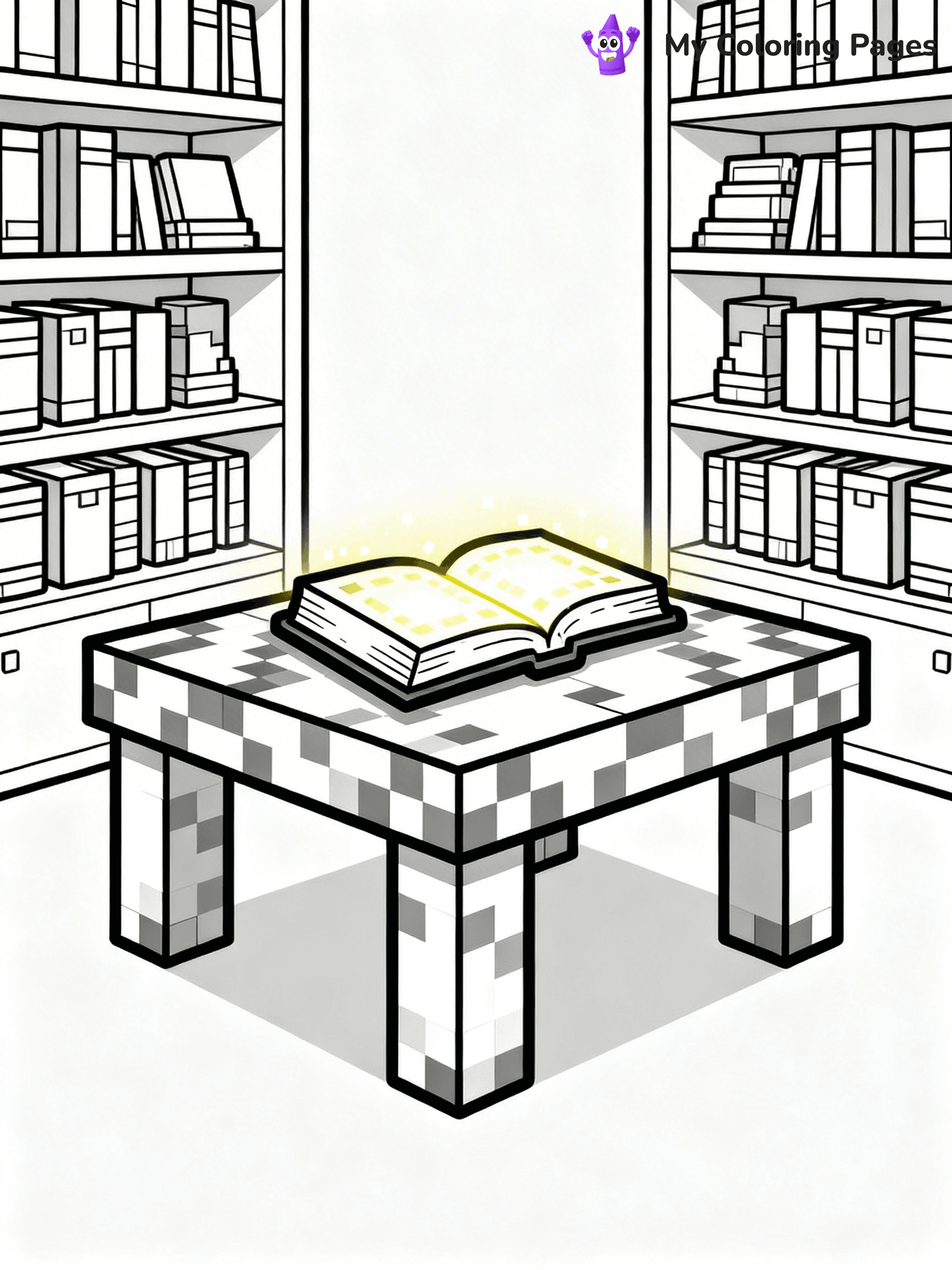 Sword Minecraft Coloring Pages - 27