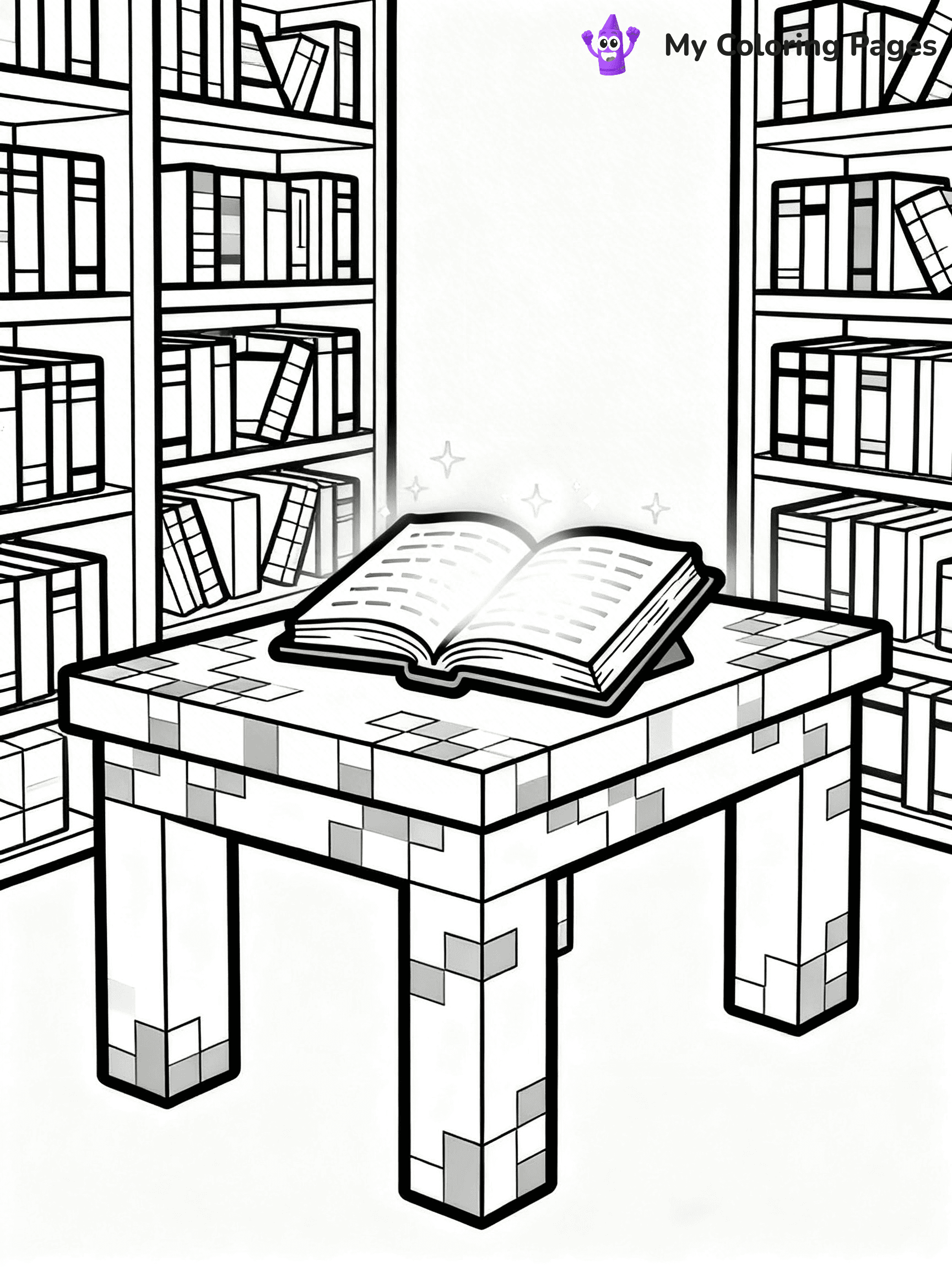 Sword Minecraft Coloring Pages - 23