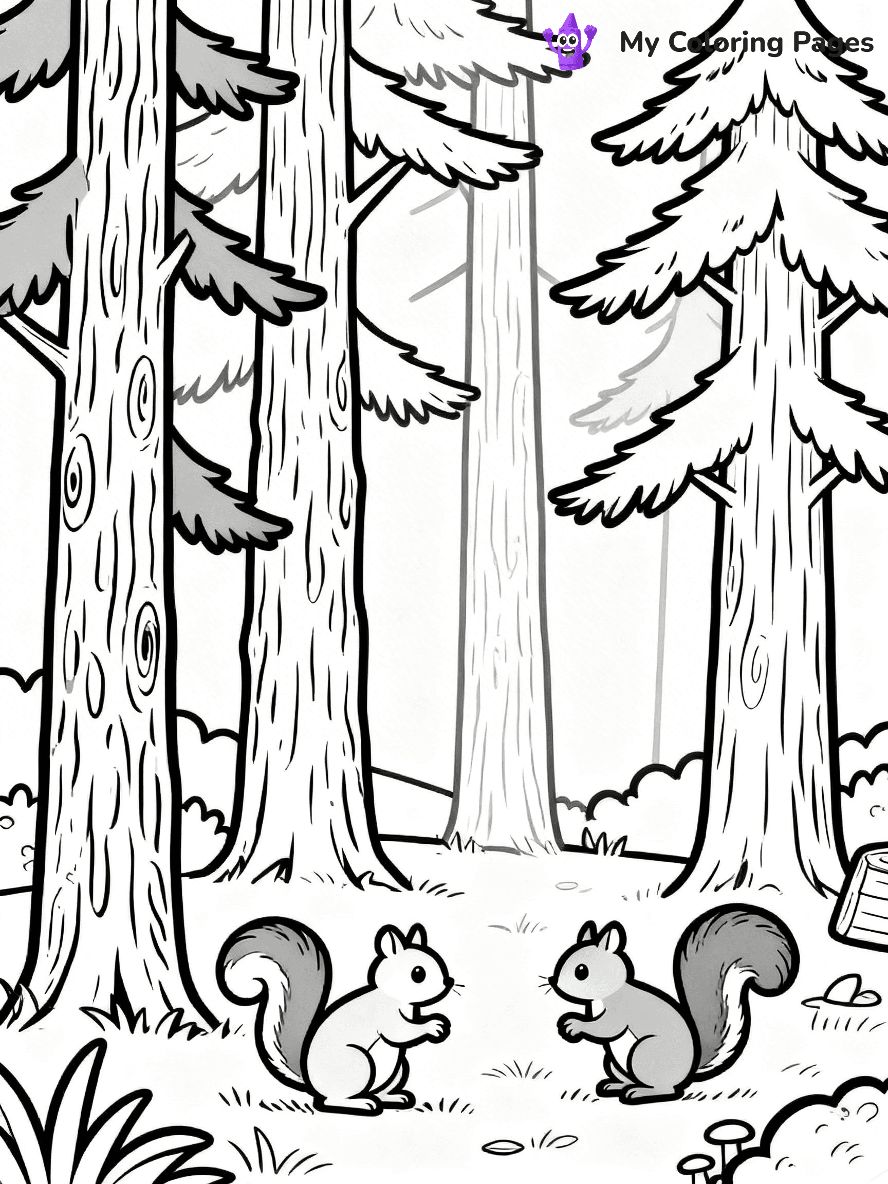 Pine Tree Coloring Pages - 110