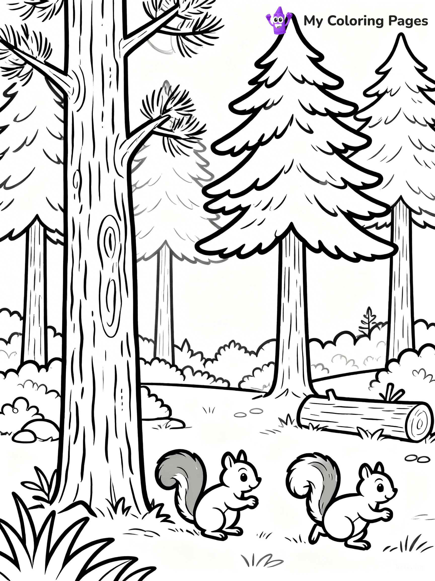 Pine Tree Coloring Pages - 108