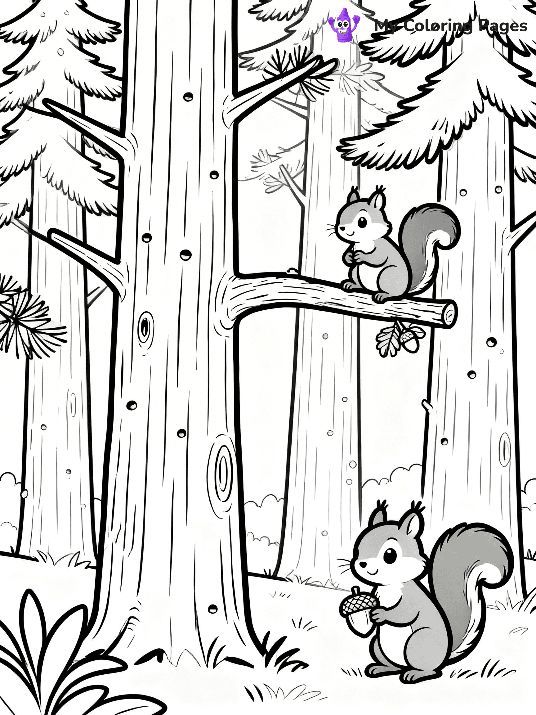 Pine Tree Coloring Pages - 107