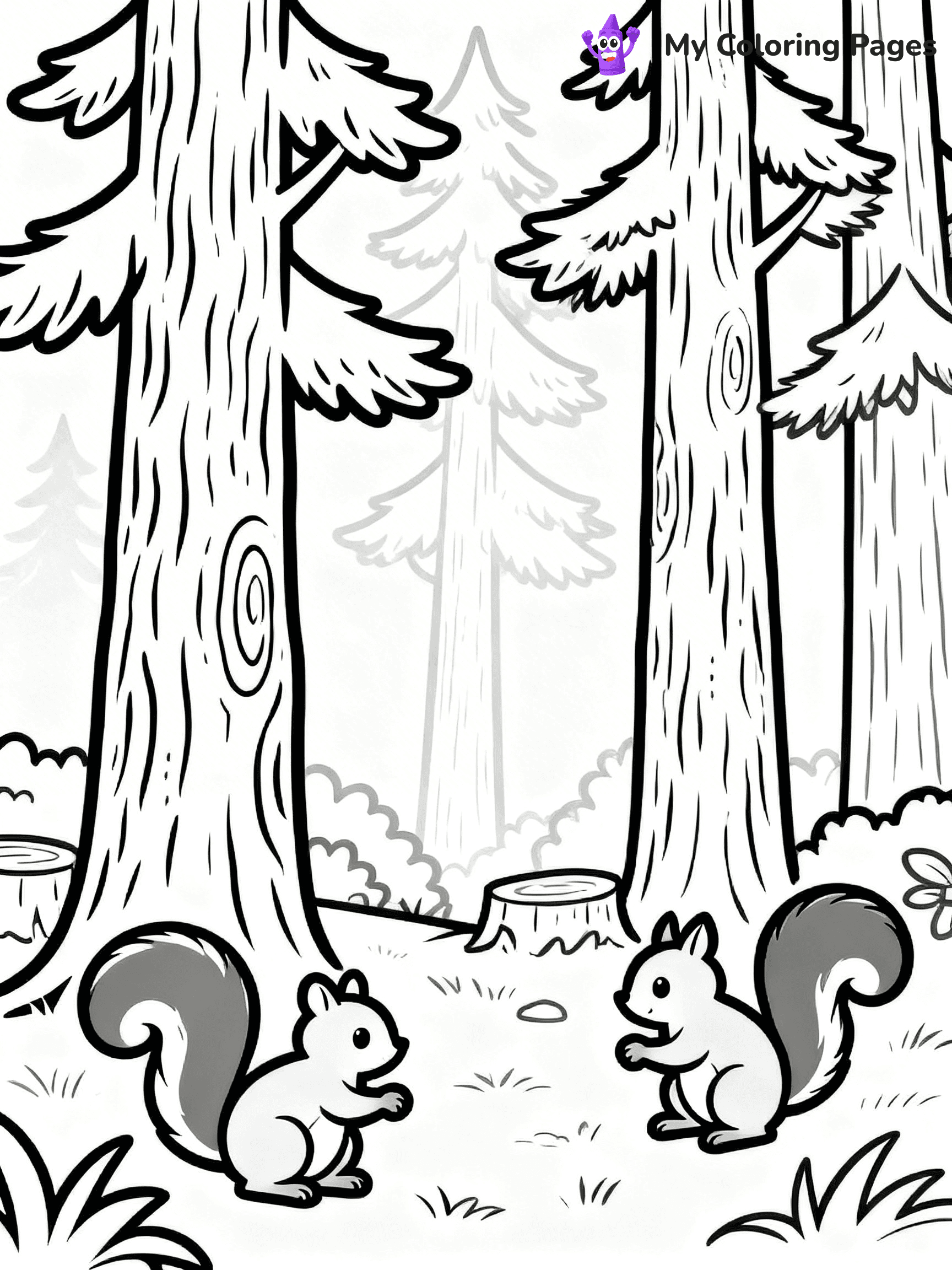 Pine Tree Coloring Pages - 106