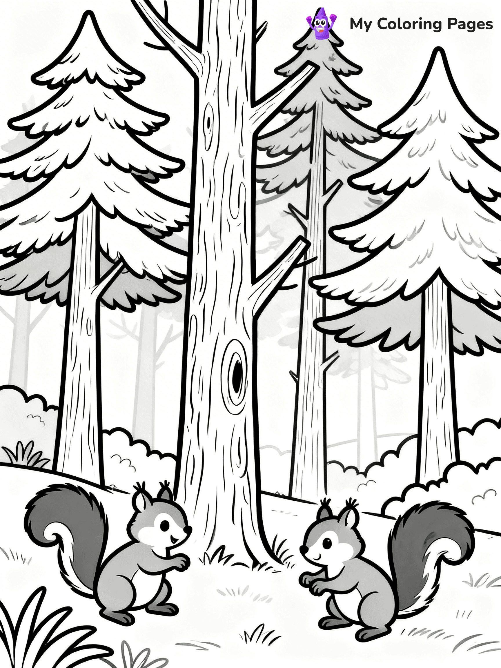 Pine Tree Coloring Pages - 105