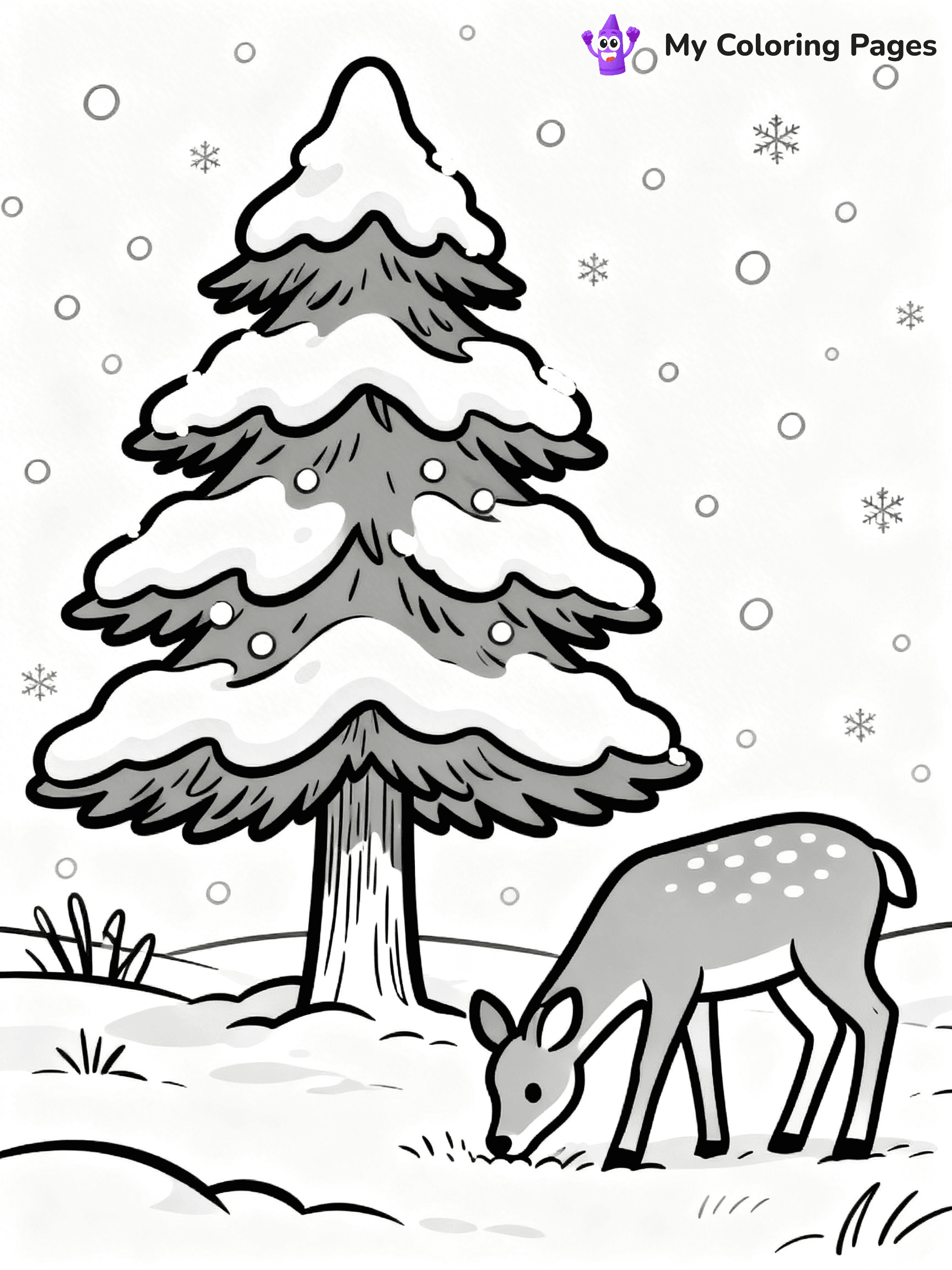 Pine Tree Coloring Pages - 103