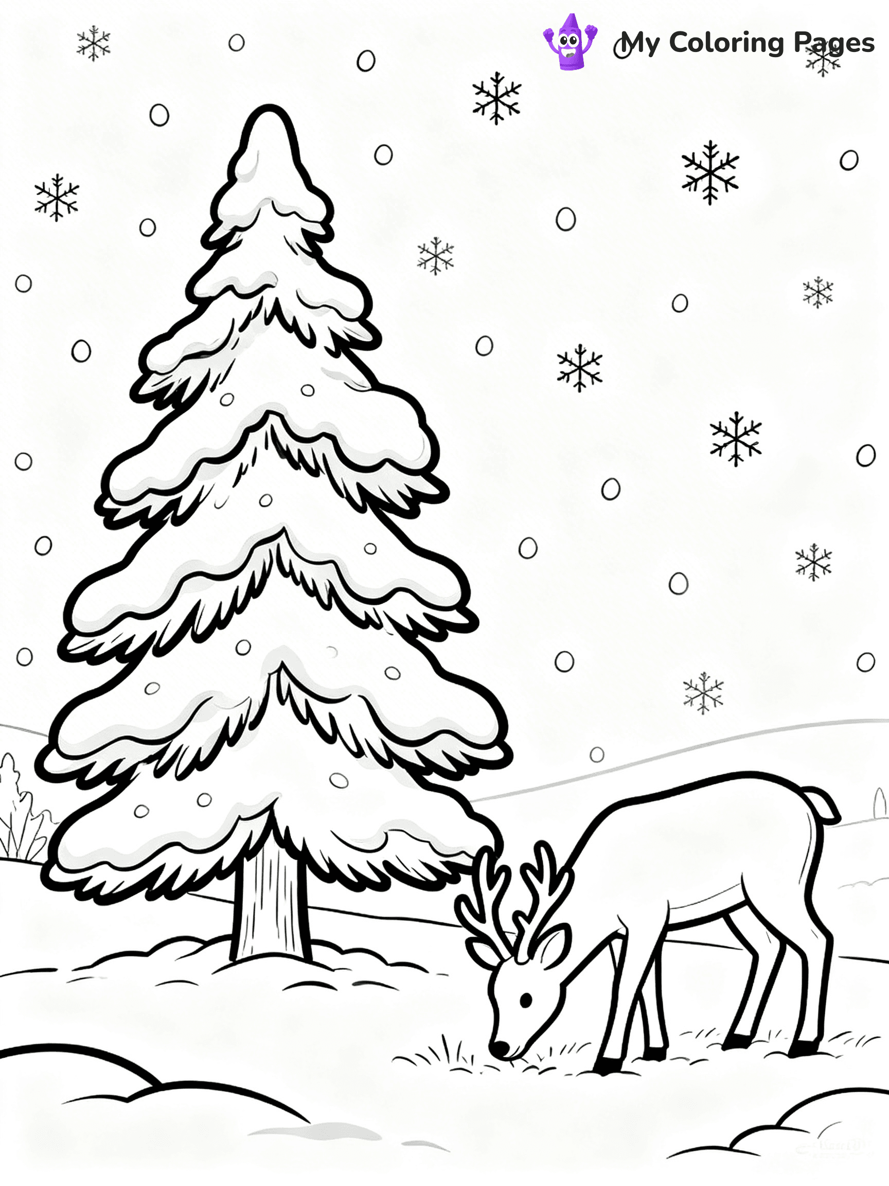 Pine Tree Coloring Pages - 99