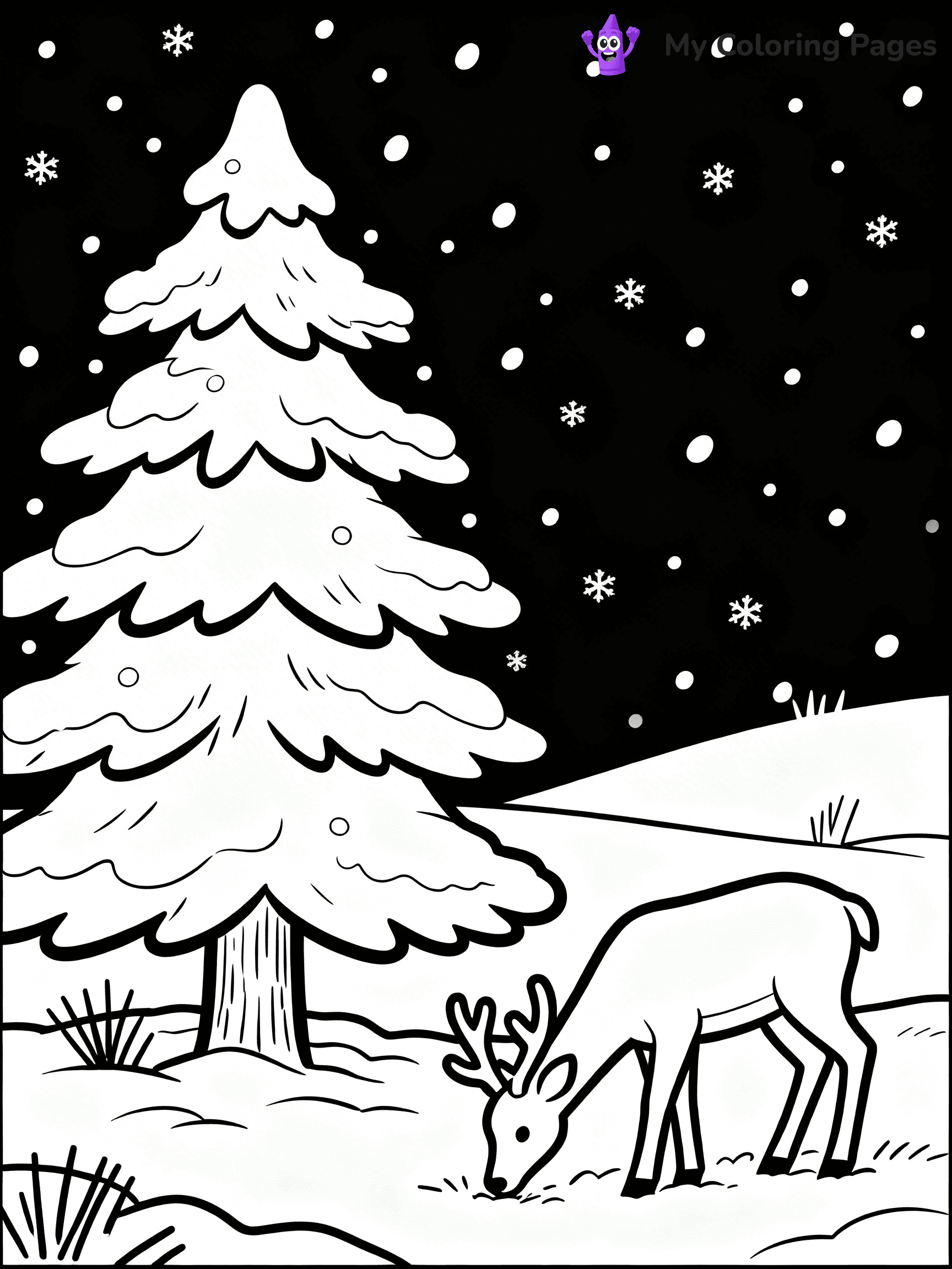 Pine Tree Coloring Pages - 98