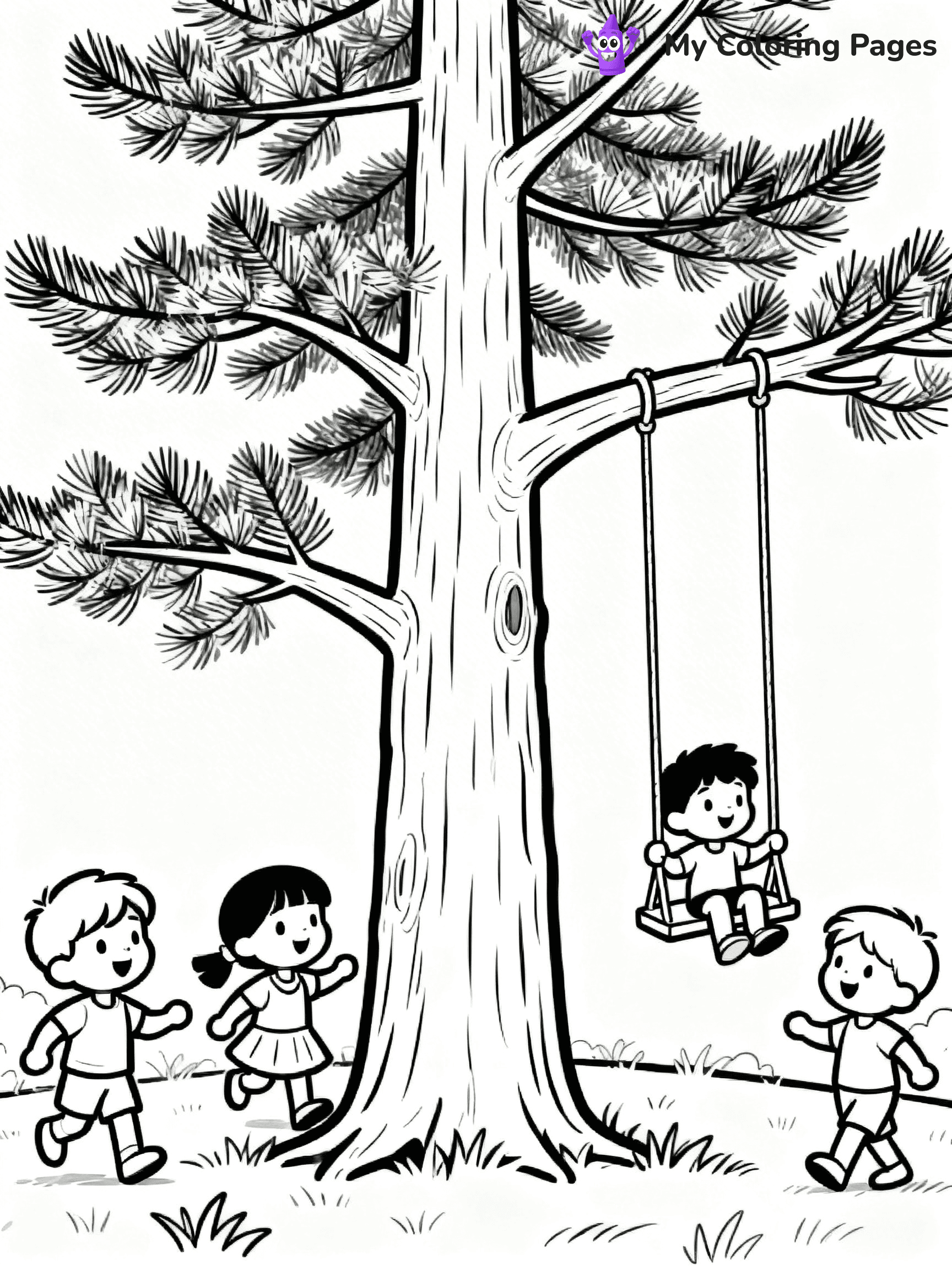 Pine Tree Coloring Pages - 89