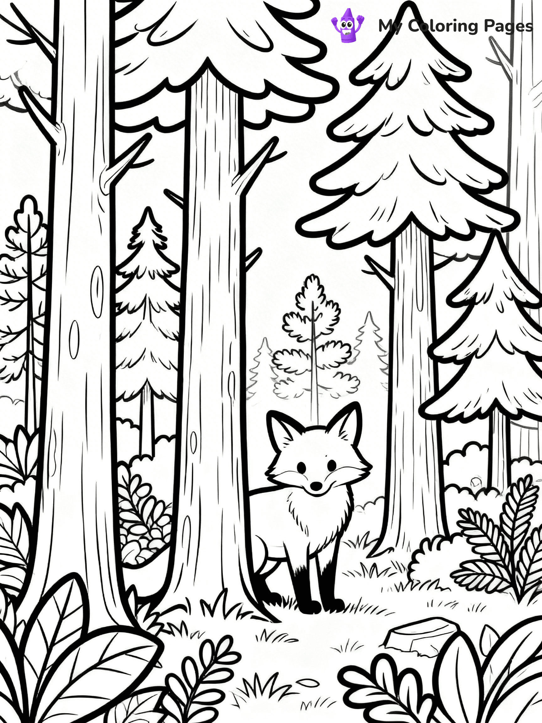 Pine Tree Coloring Pages - 73
