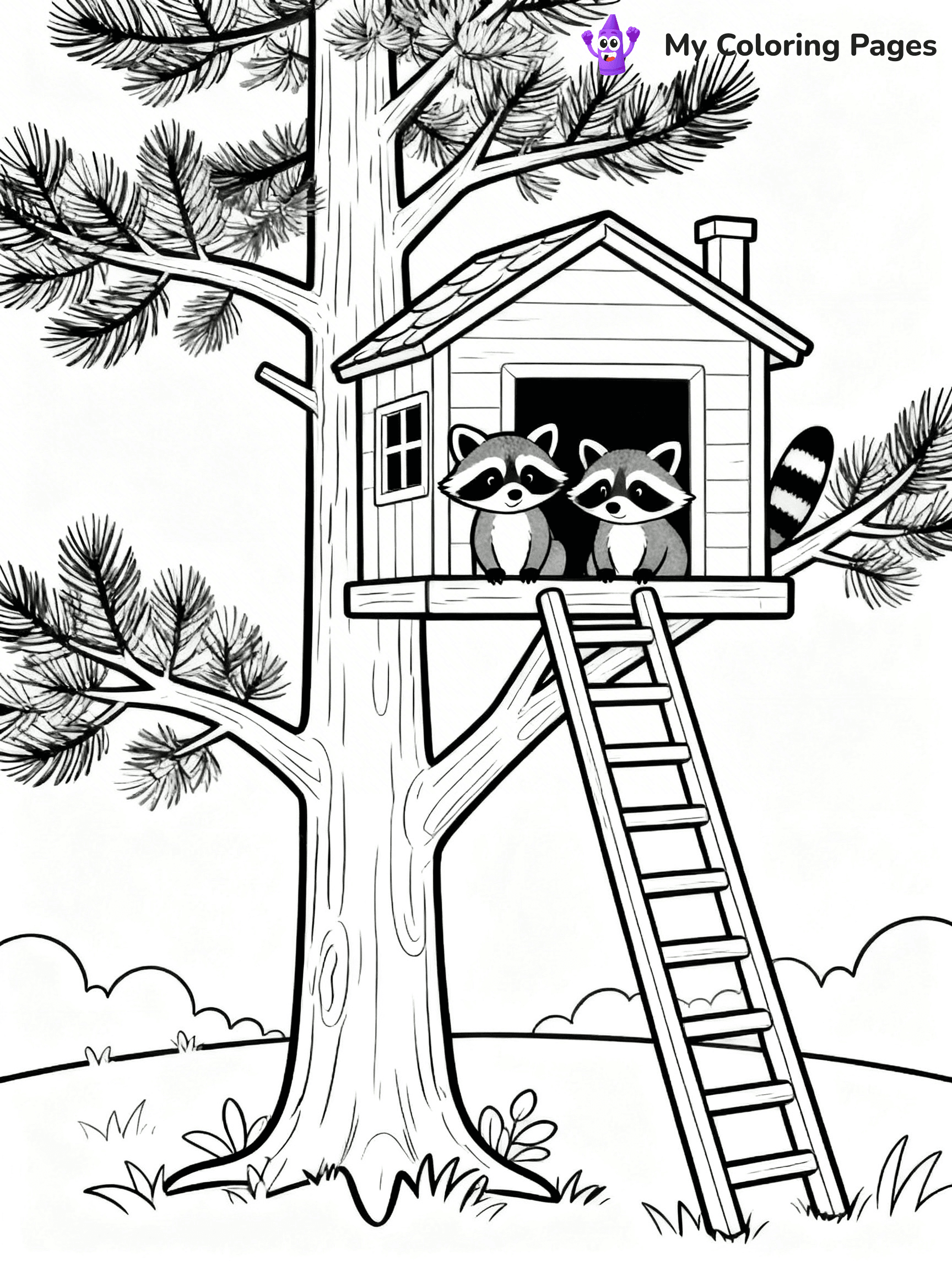 Pine Tree Coloring Pages - 71