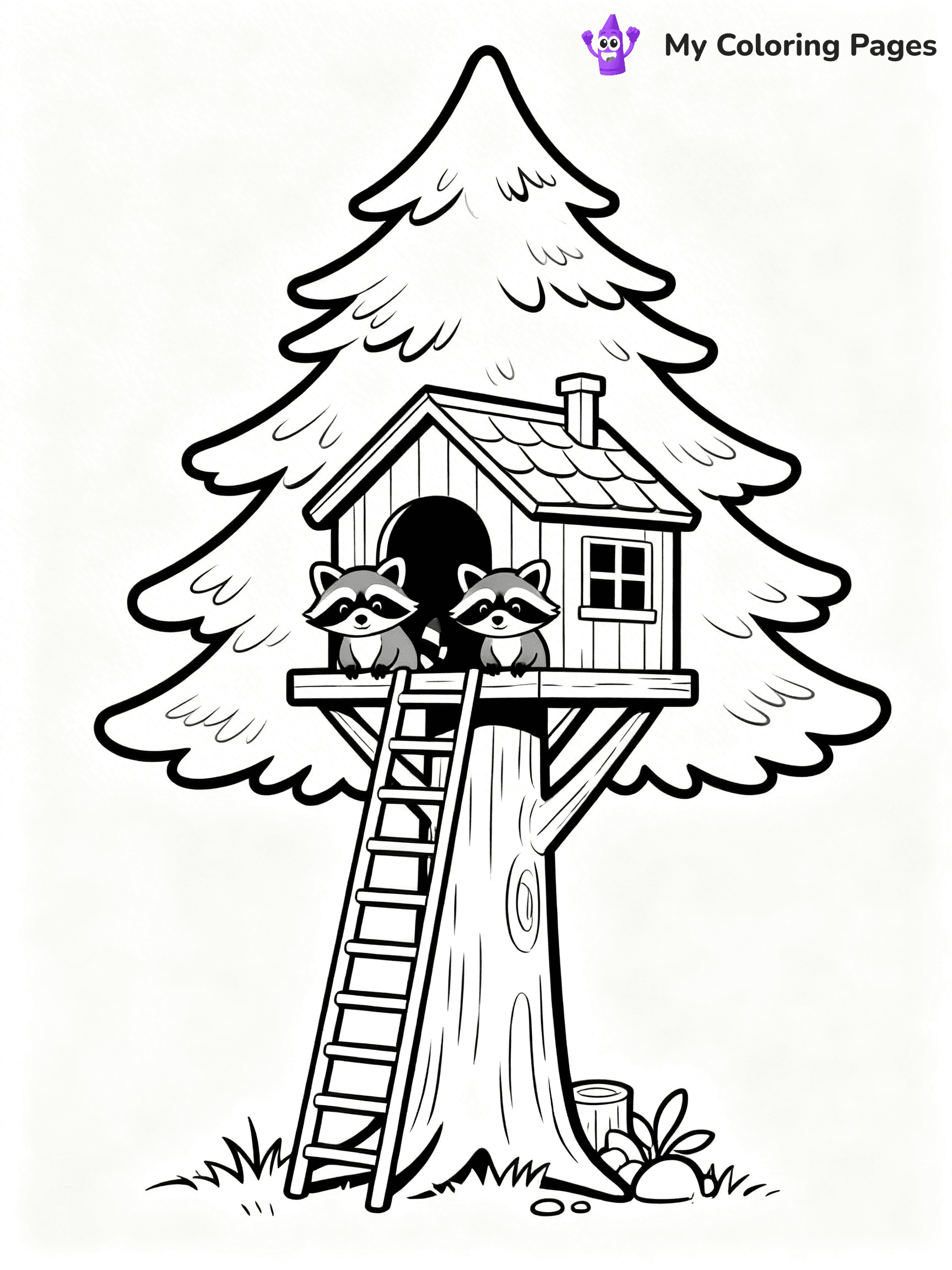 Pine Tree Coloring Pages - 70
