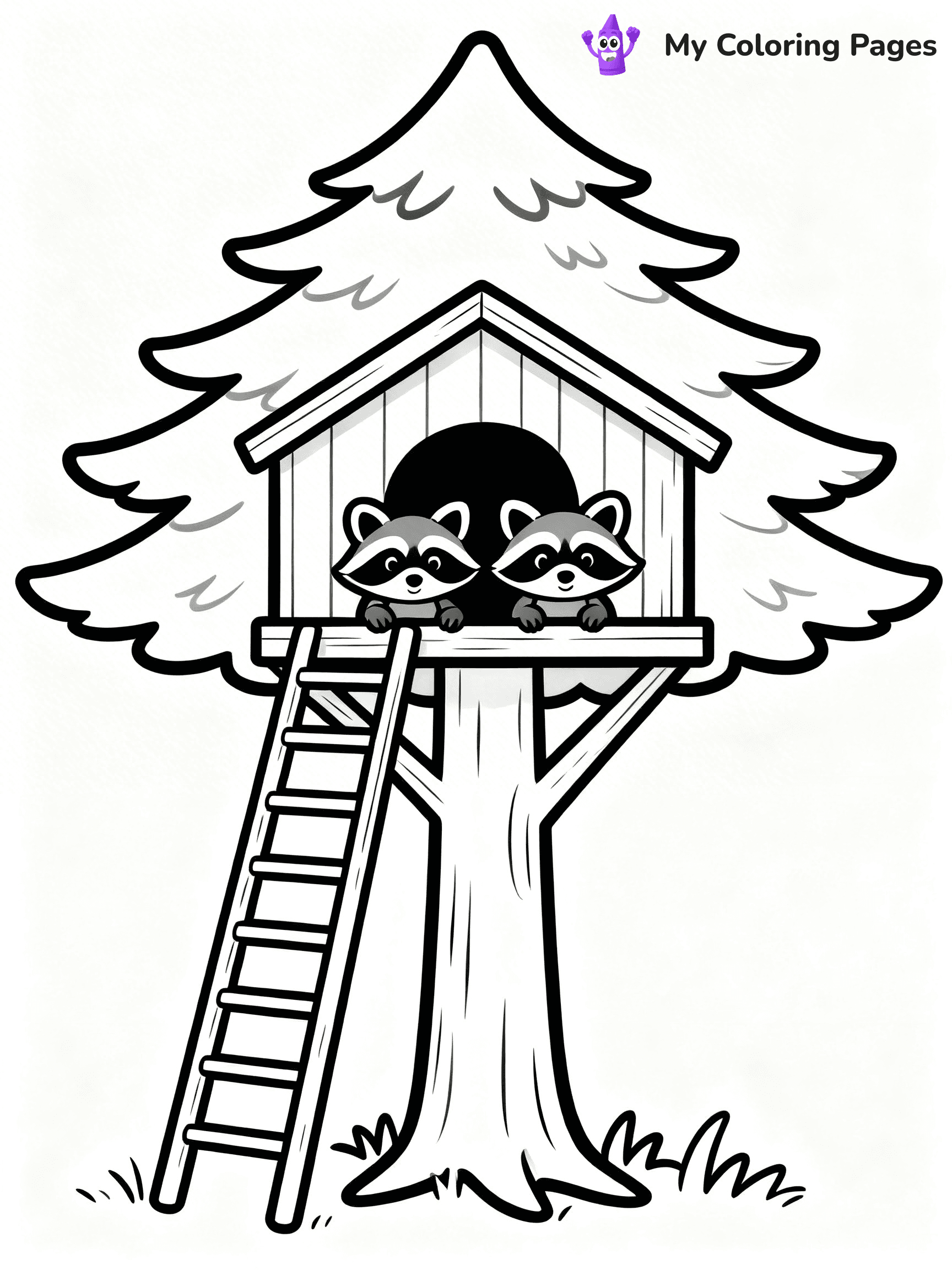Pine Tree Coloring Pages - 69
