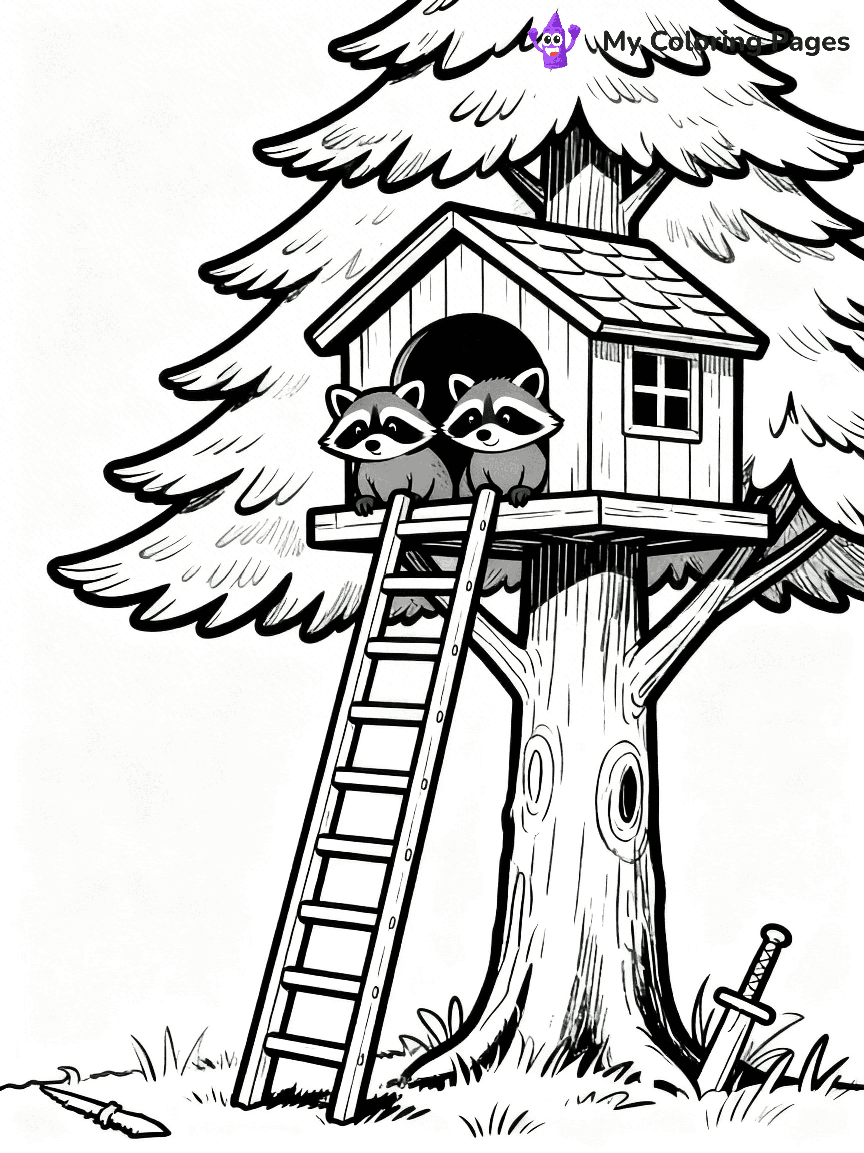 Pine Tree Coloring Pages - 68