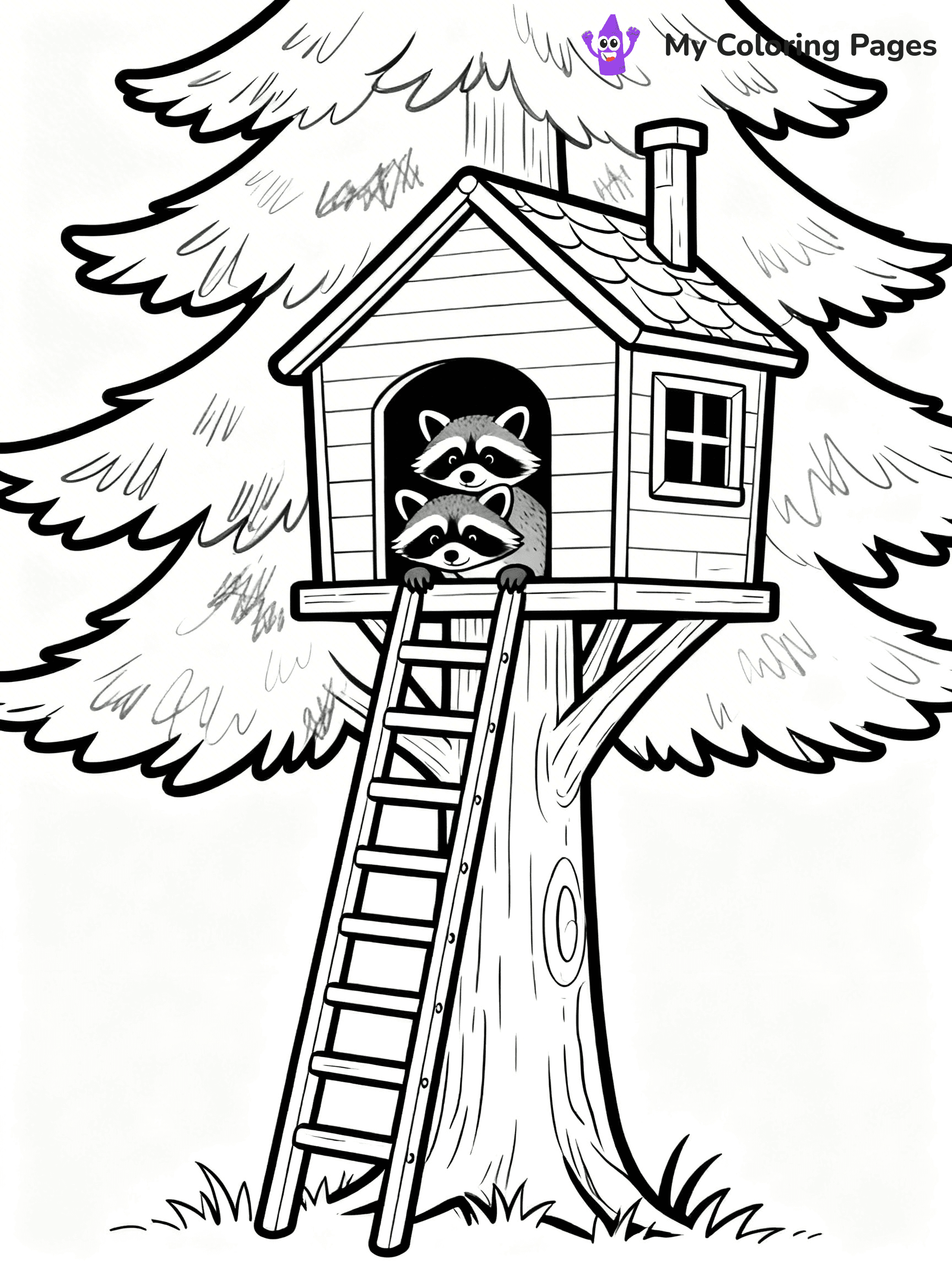 Pine Tree Coloring Pages - 67