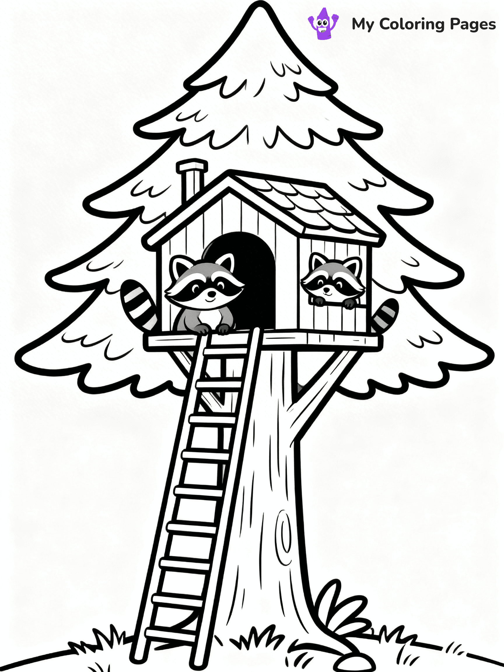 Pine Tree Coloring Pages - 65
