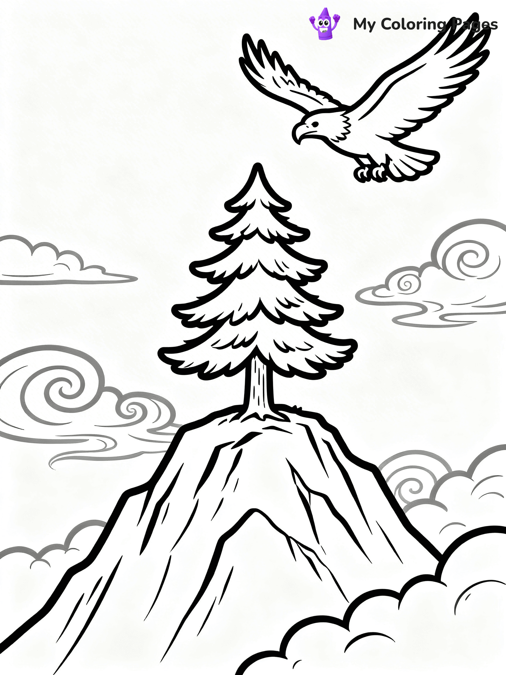 Pine Tree Coloring Pages - 63