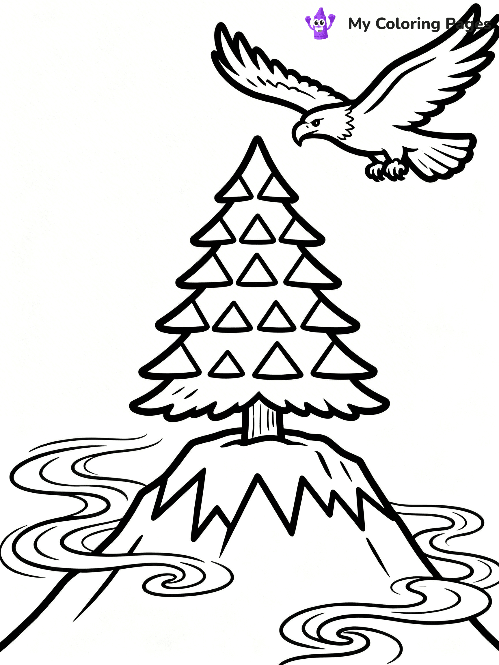 Pine Tree Coloring Pages - 61