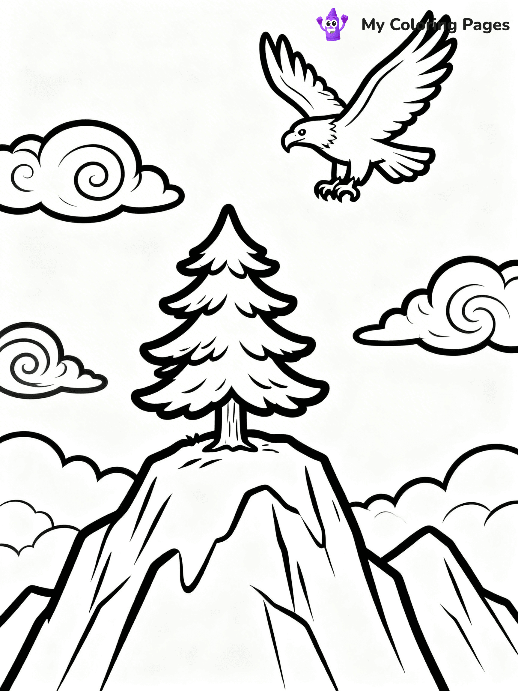 Pine Tree Coloring Pages - 60