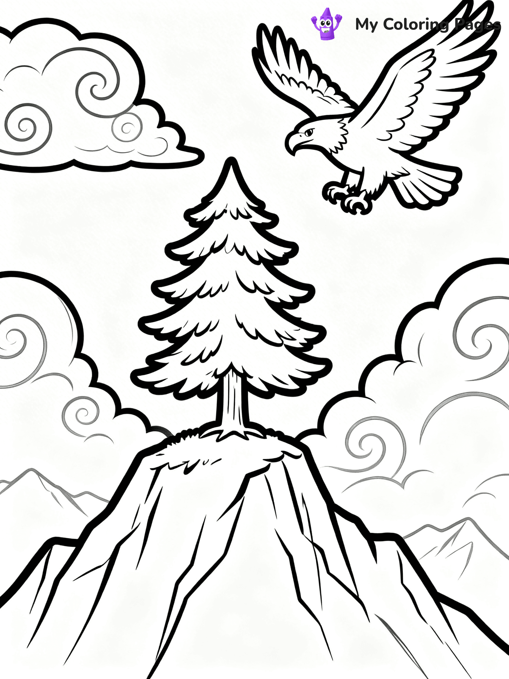 Pine Tree Coloring Pages - 58