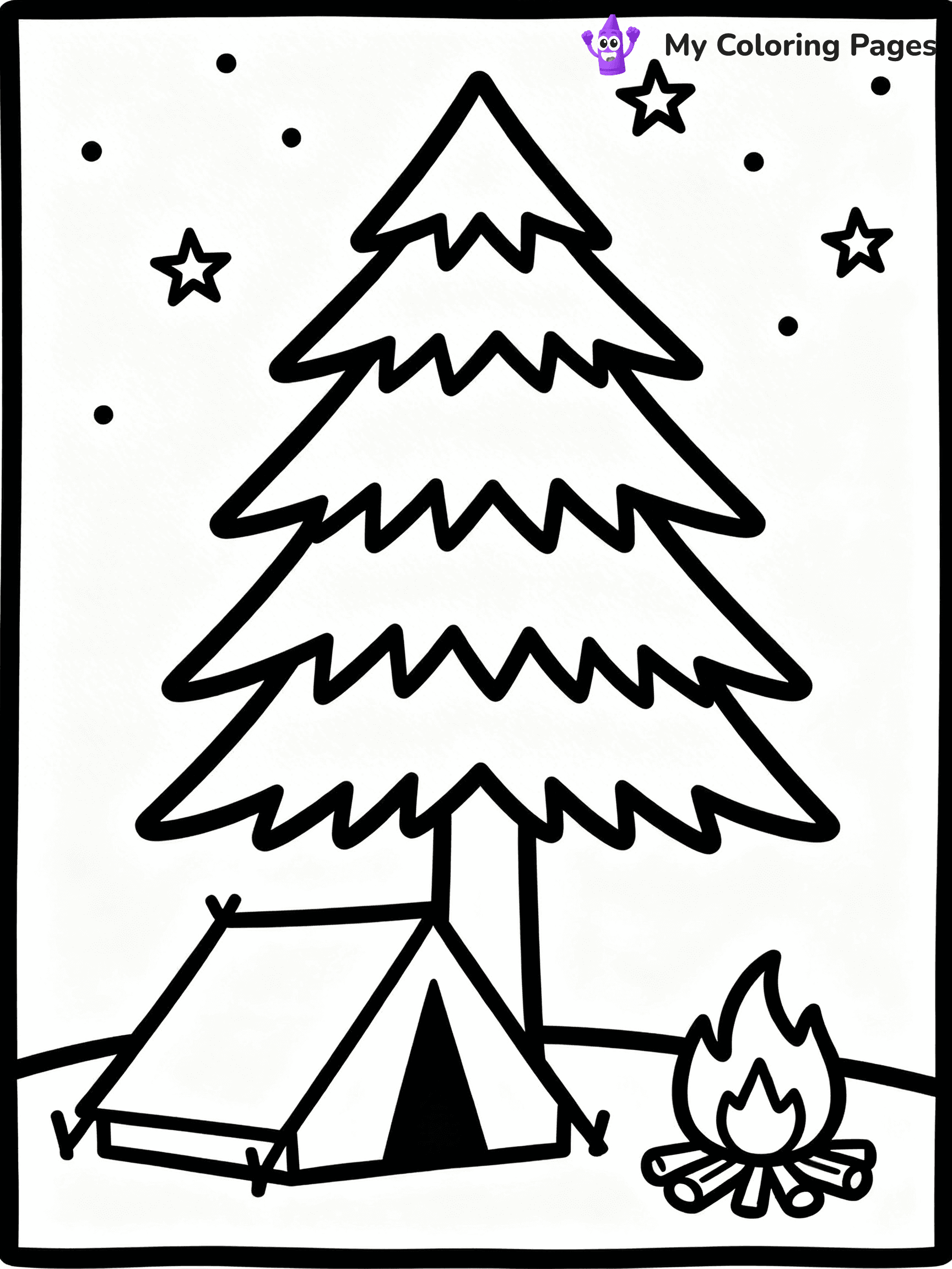 Pine Tree Coloring Pages - 51