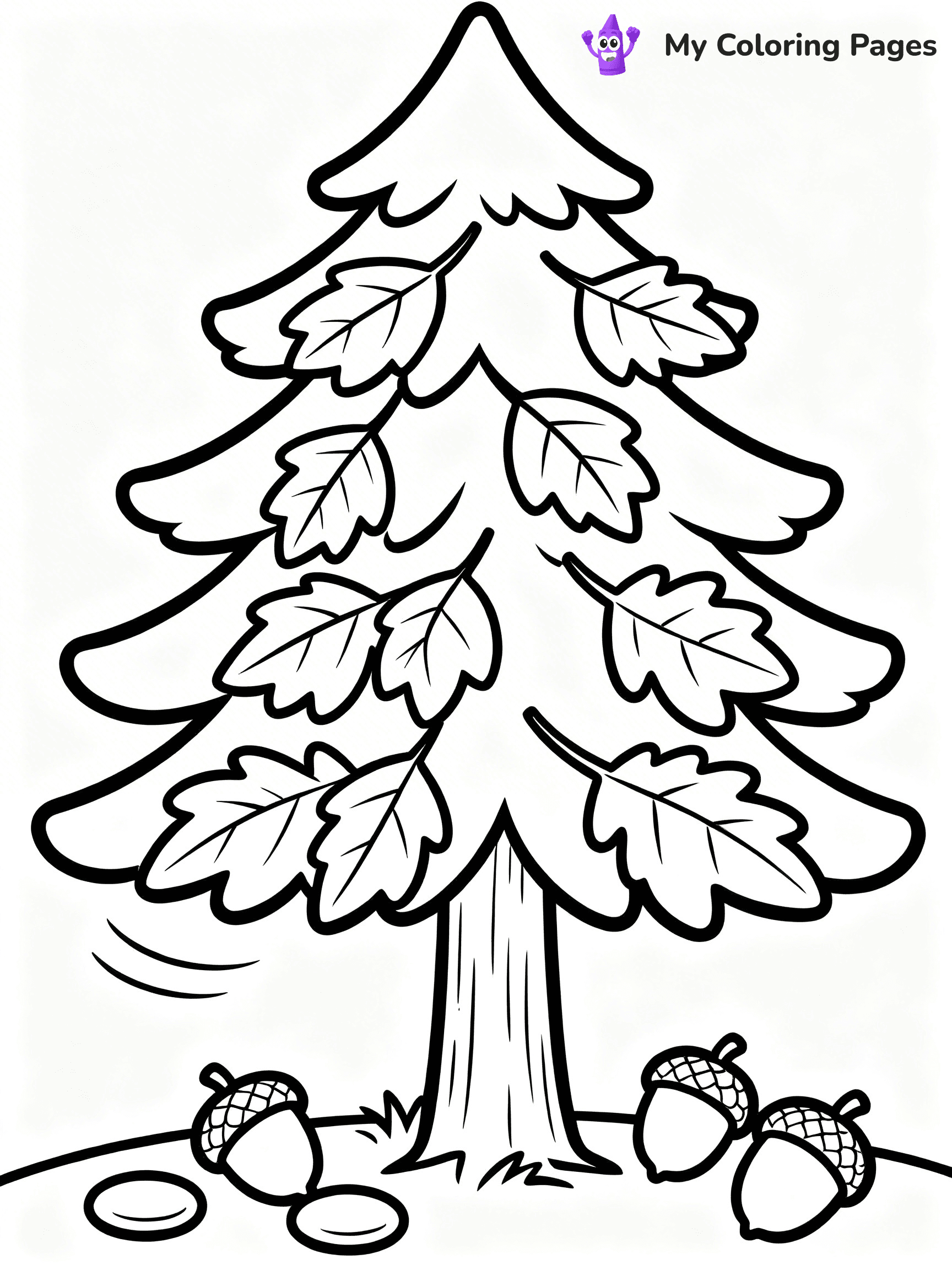 Pine Tree Coloring Pages - 41