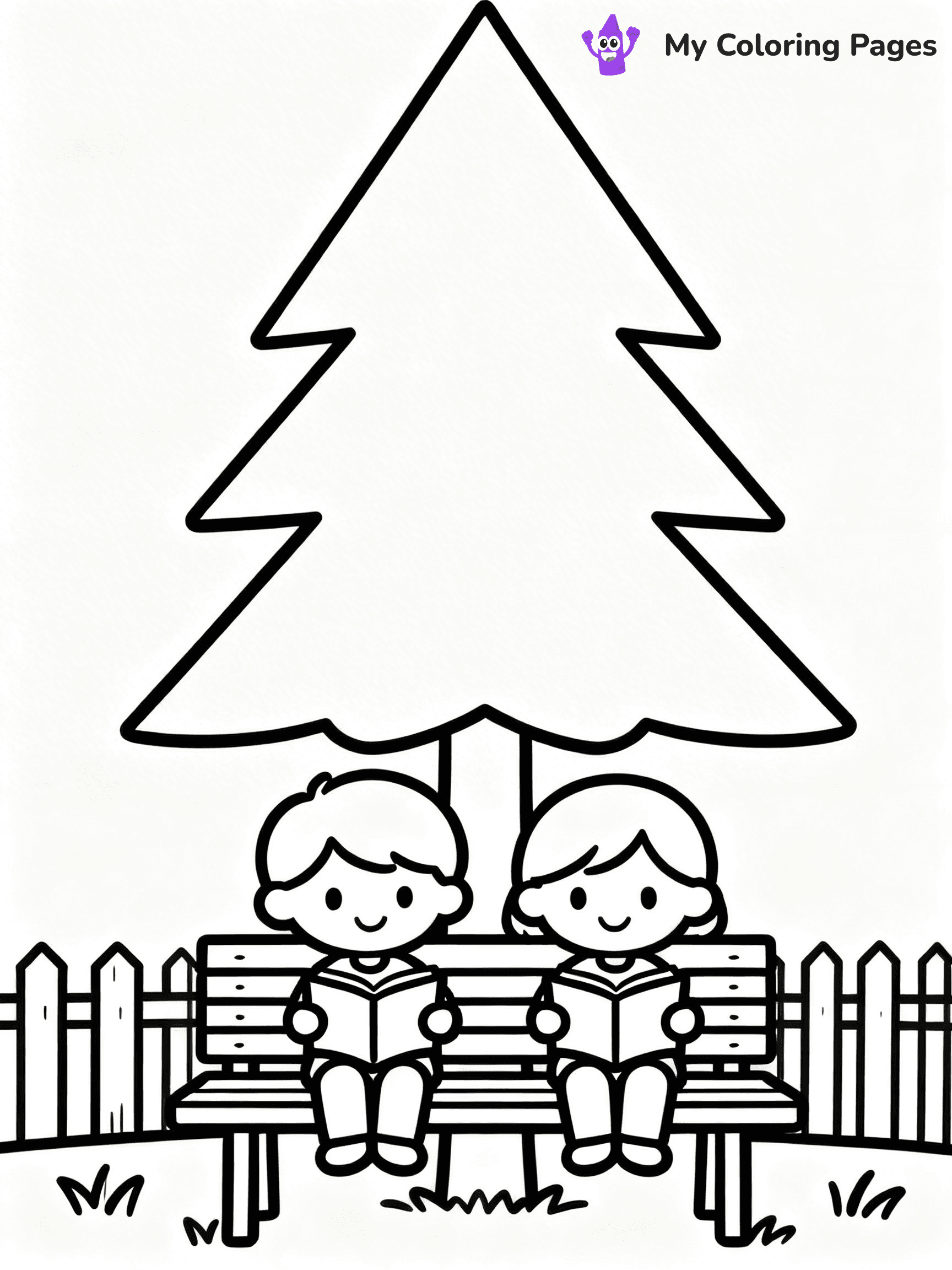 Pine Tree Coloring Pages - 36