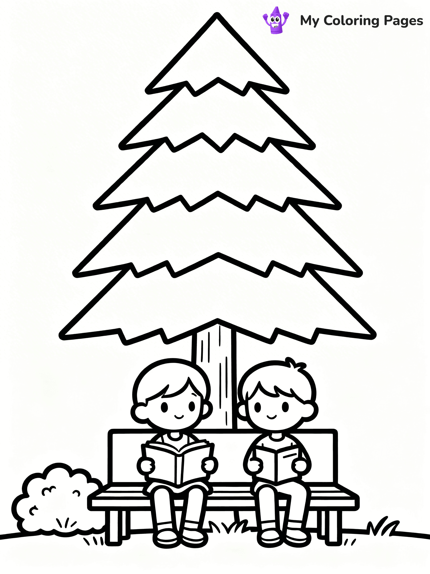 Pine Tree Coloring Pages - 33