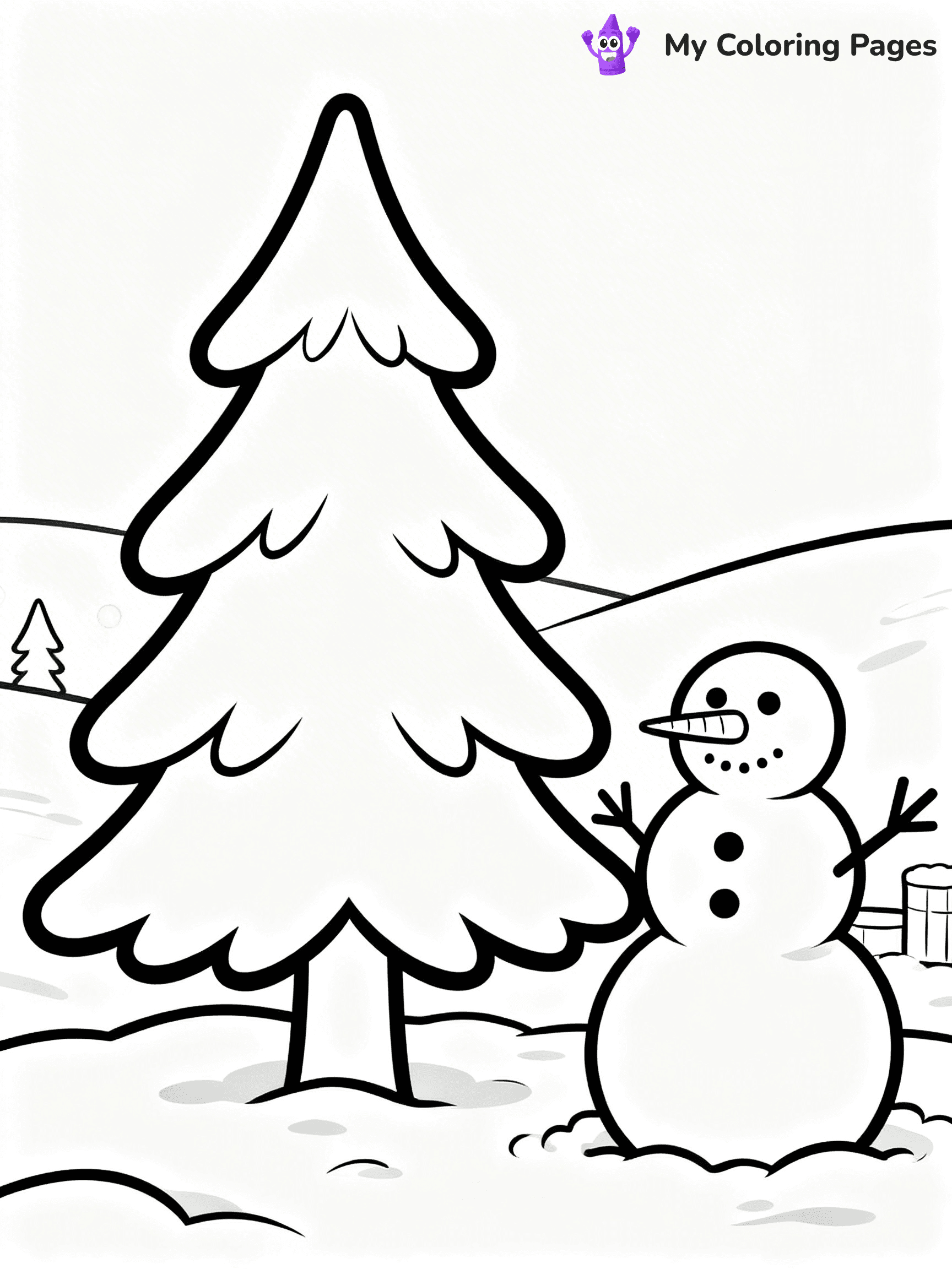 Pine Tree Coloring Pages - 32