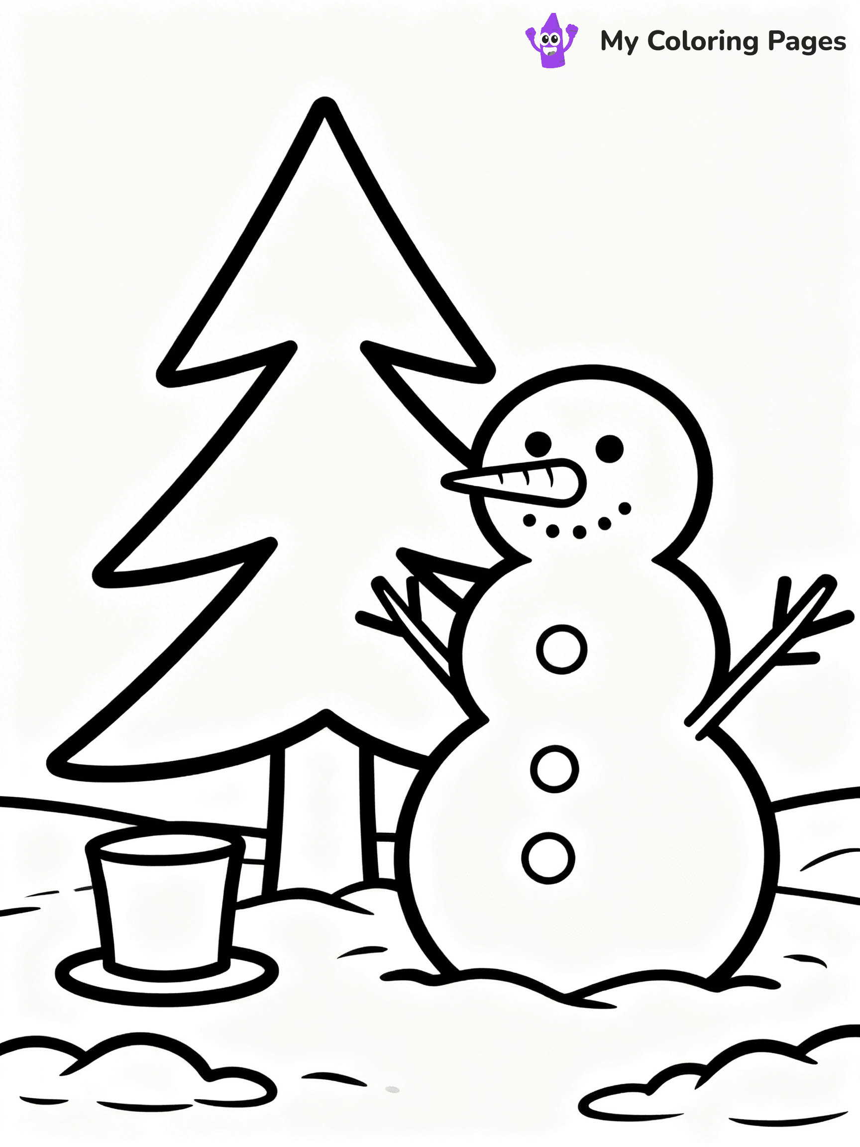 Pine Tree Coloring Pages - 31