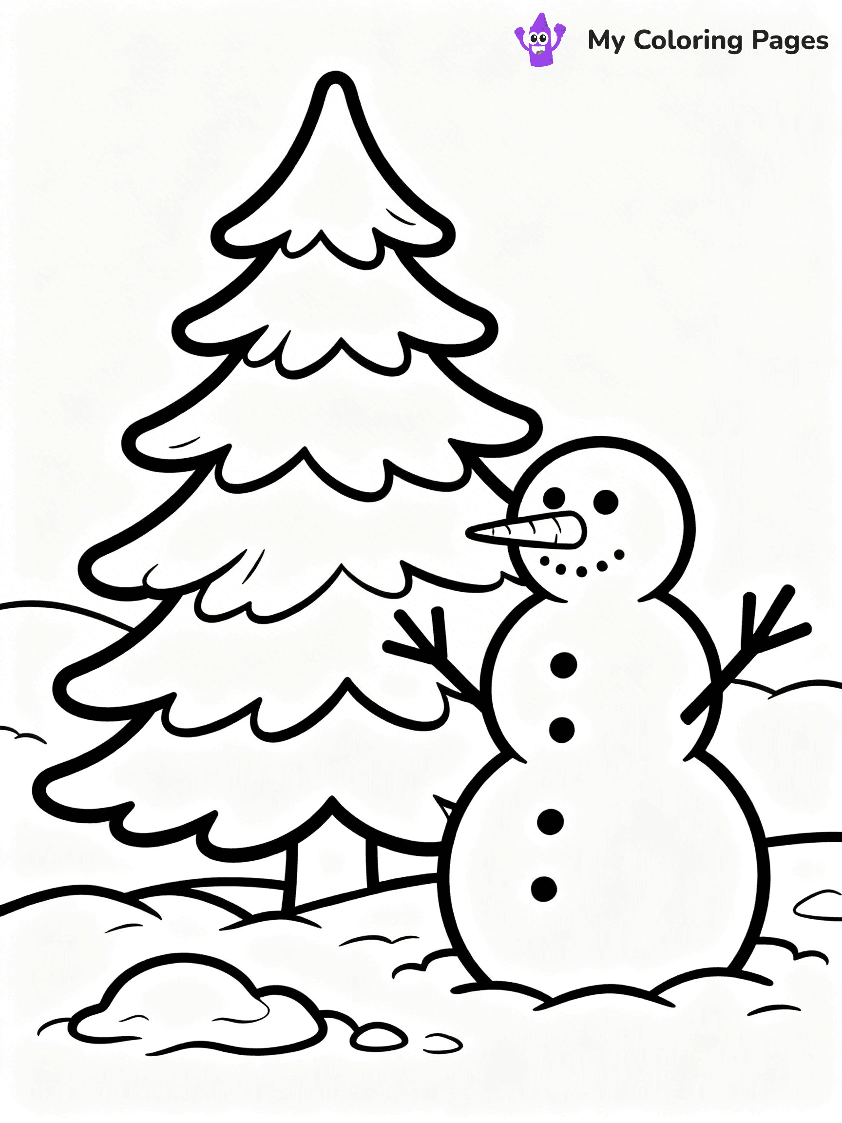 Pine Tree Coloring Pages - 30