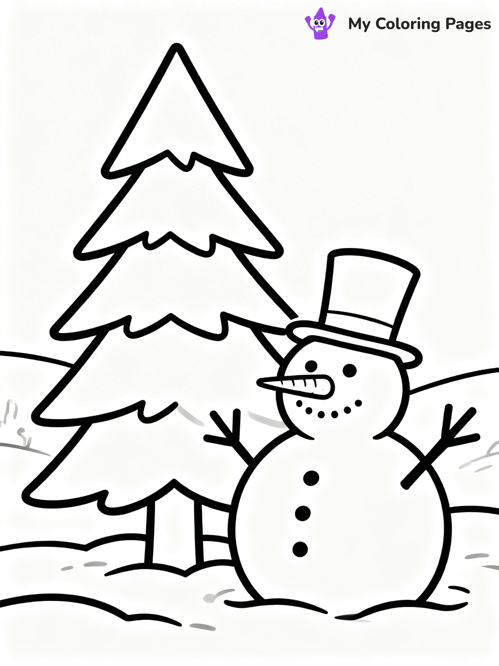 Pine Tree Coloring Pages - 29