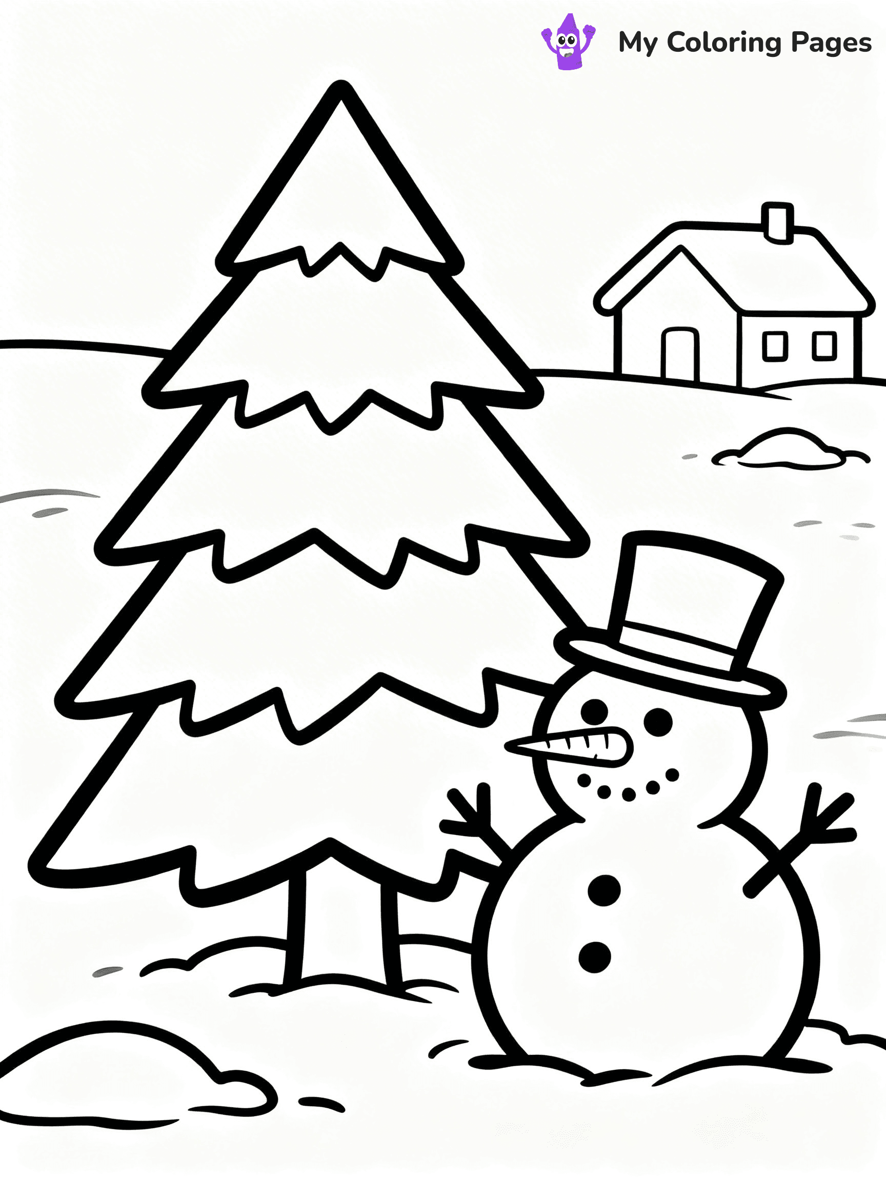 Pine Tree Coloring Pages - 28