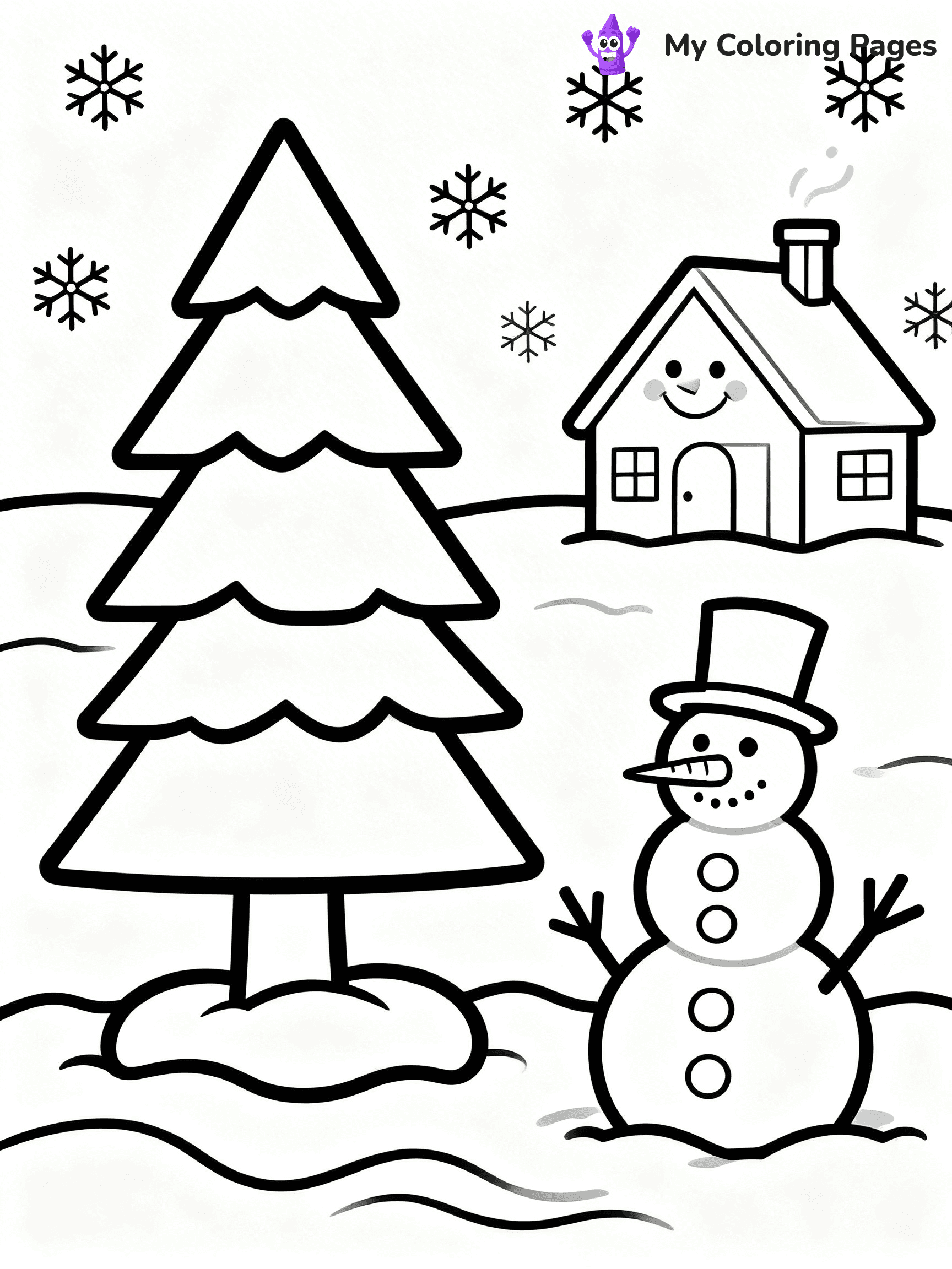 Pine Tree Coloring Pages - 26