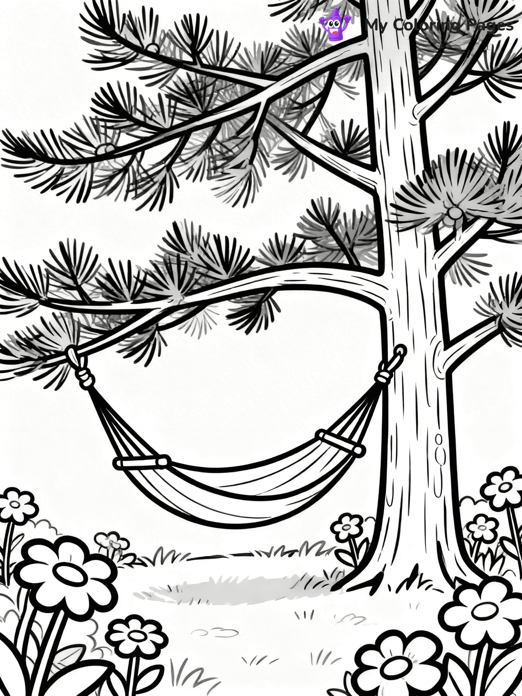 Pine Tree Coloring Pages - 18