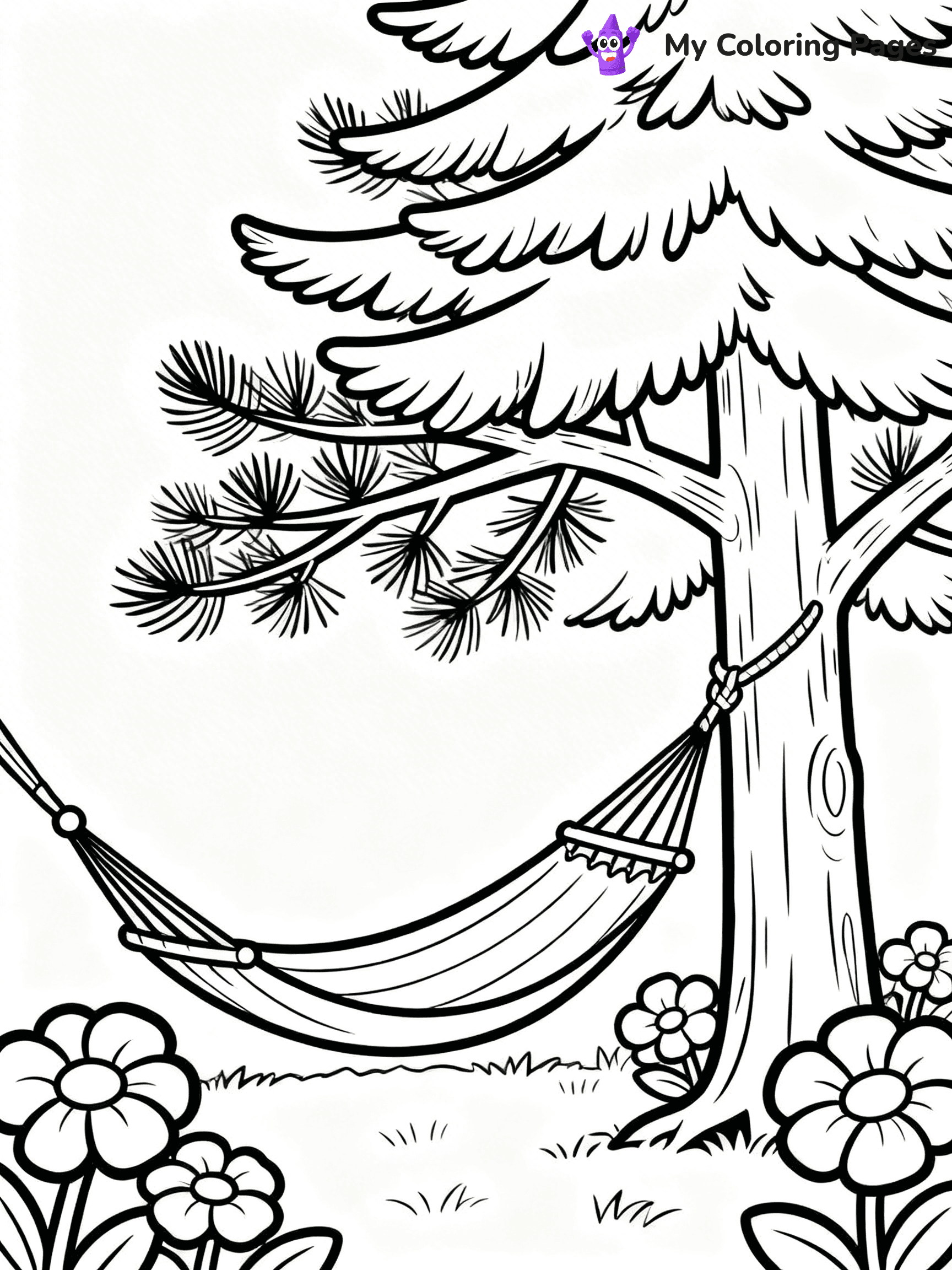 Pine Tree Coloring Pages - 17