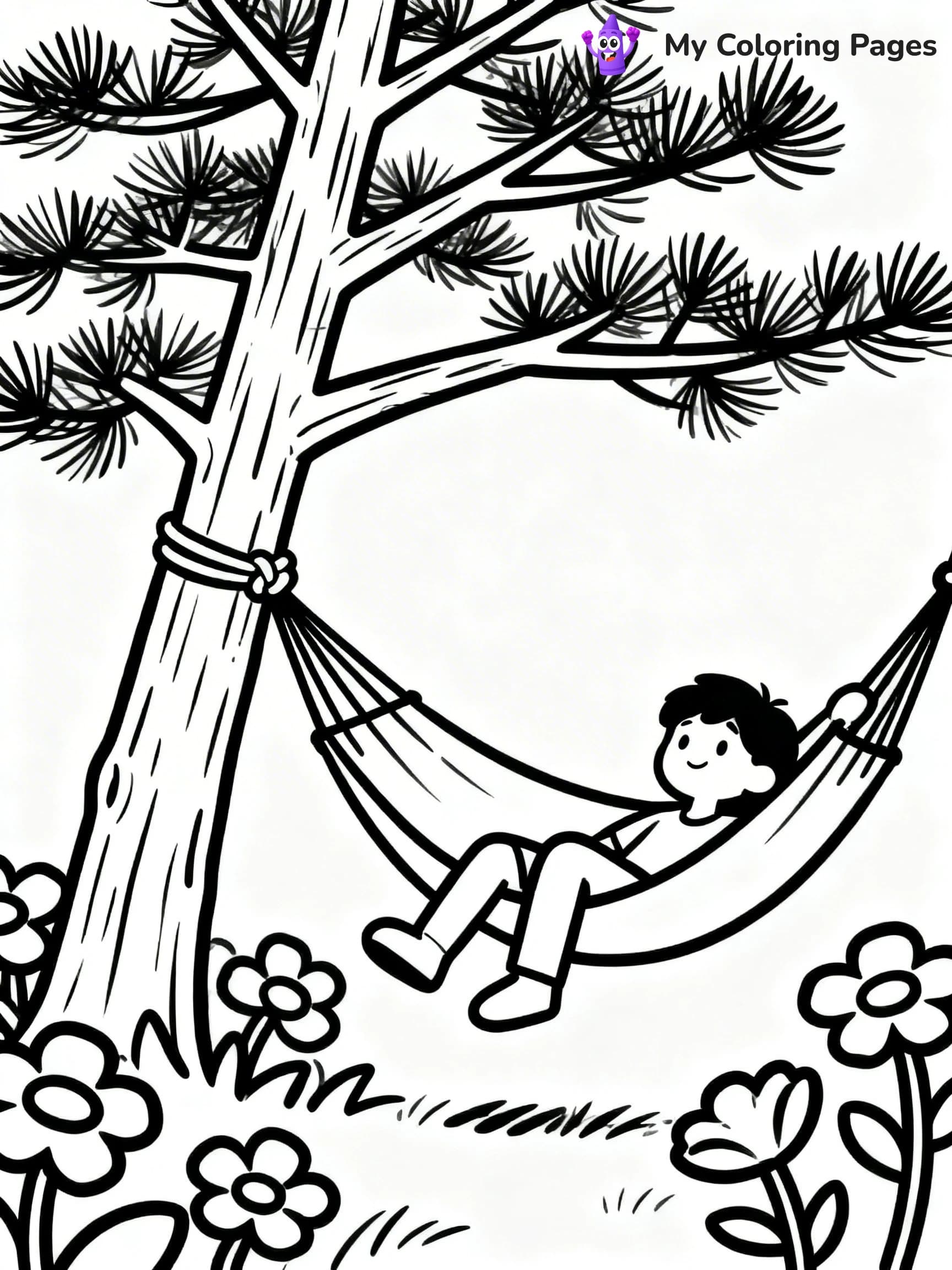 Pine Tree Coloring Pages - 16
