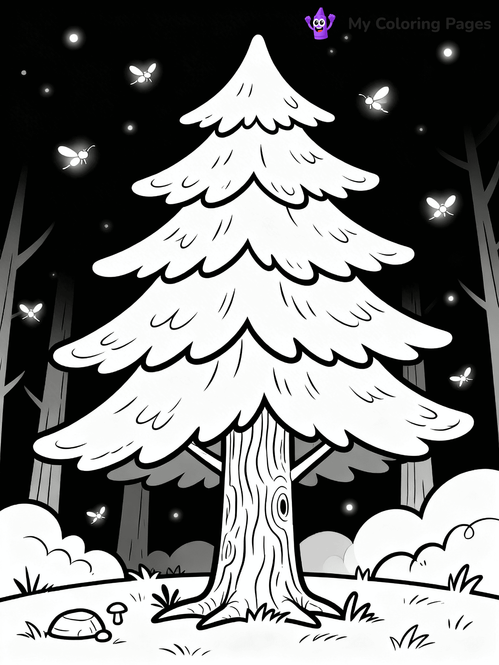 Pine Tree Coloring Pages - 10
