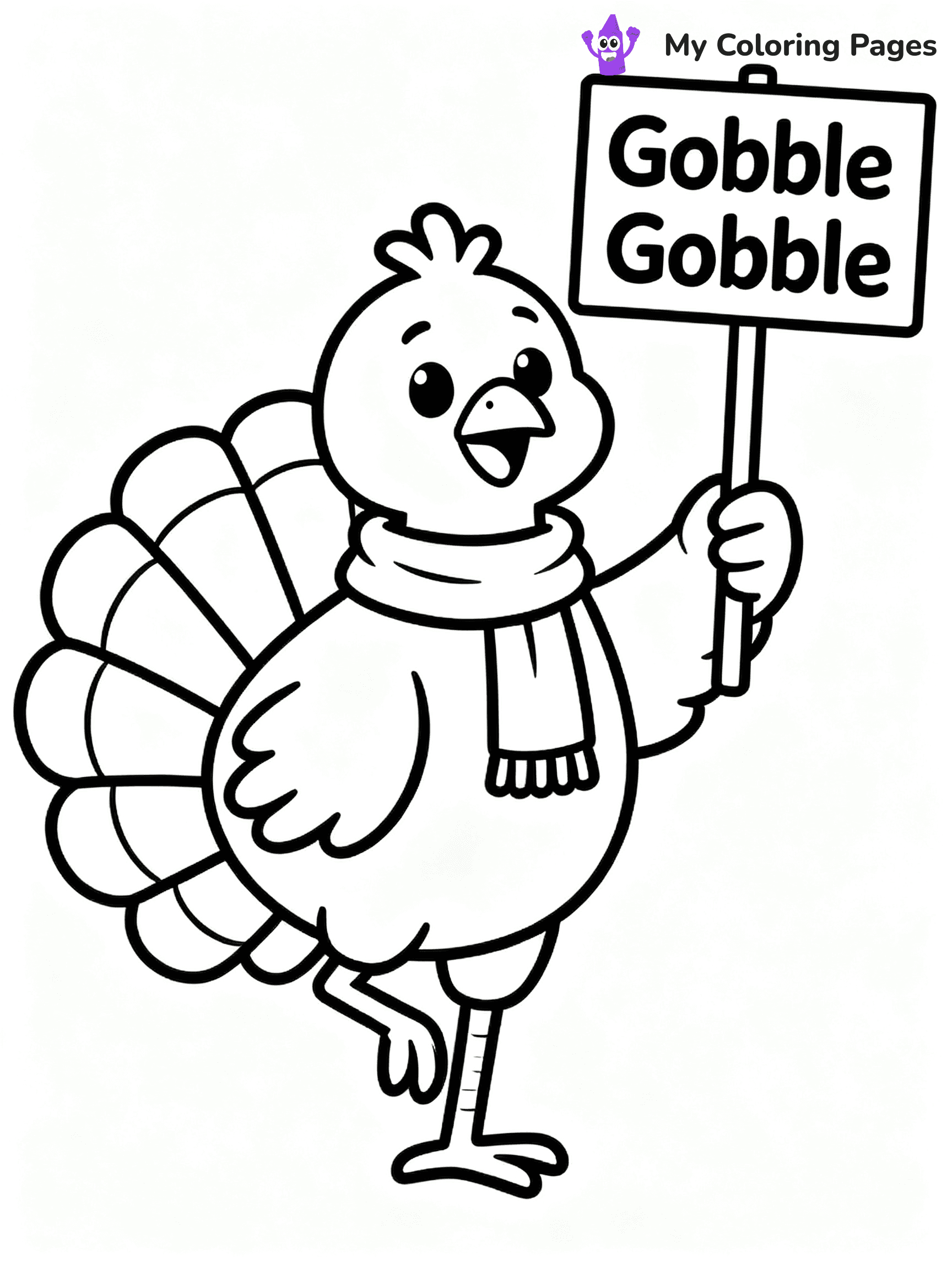 Turkey Coloring Pages Pdf - 44