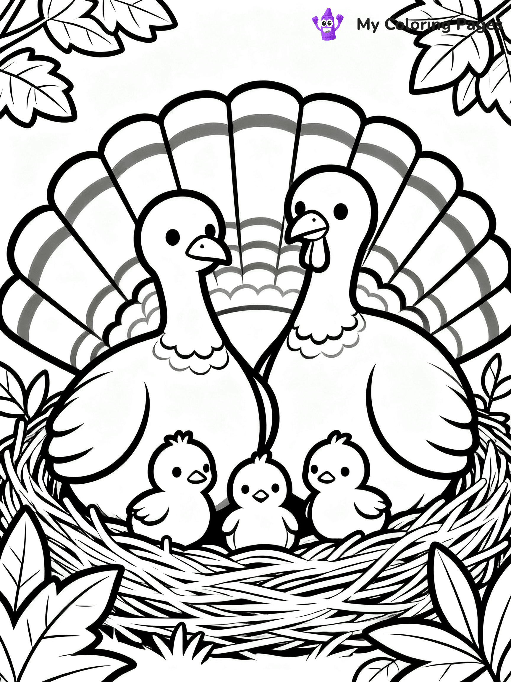Turkey Coloring Pages Pdf - 28