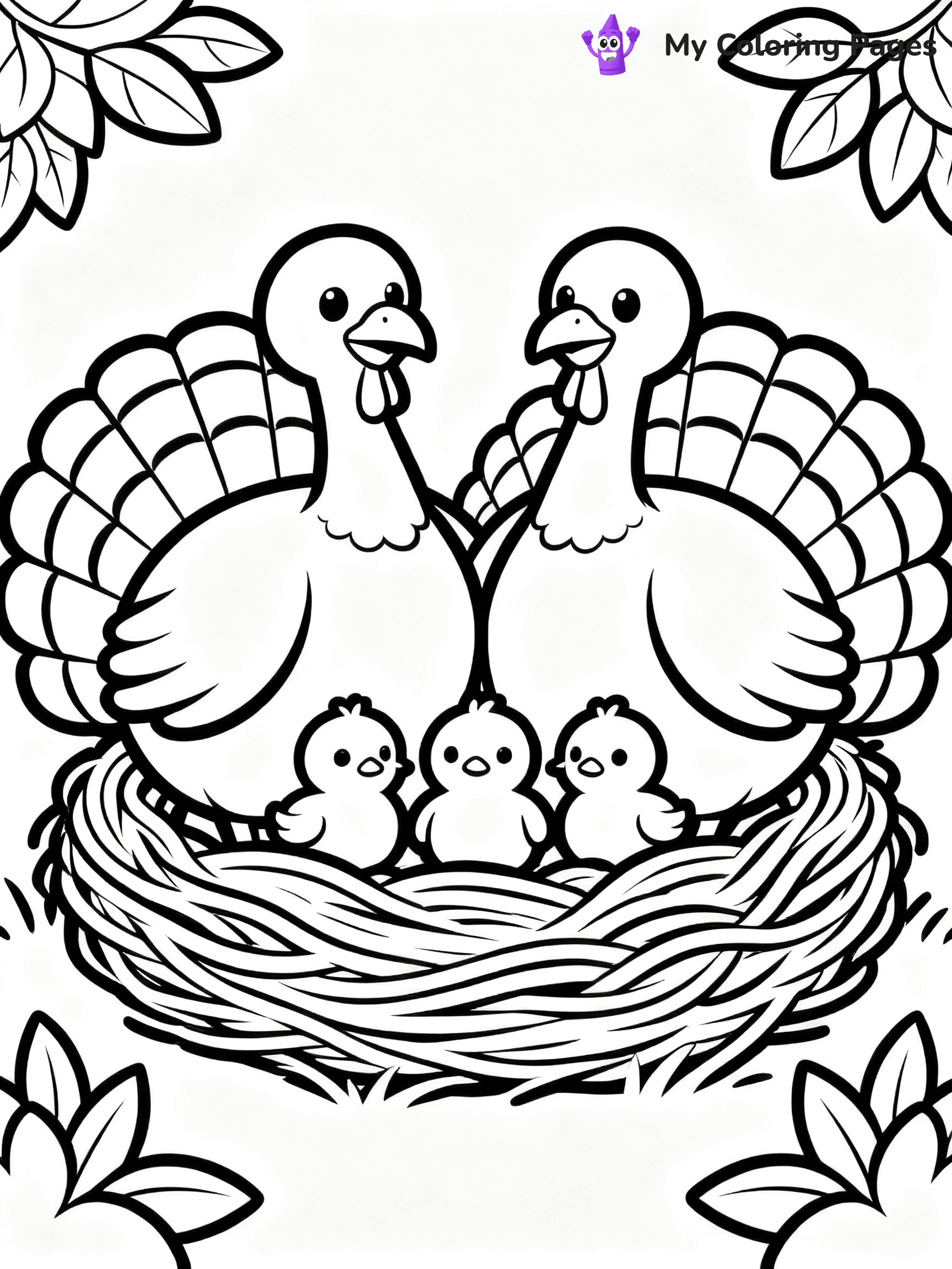 Turkey Coloring Pages Pdf - 27