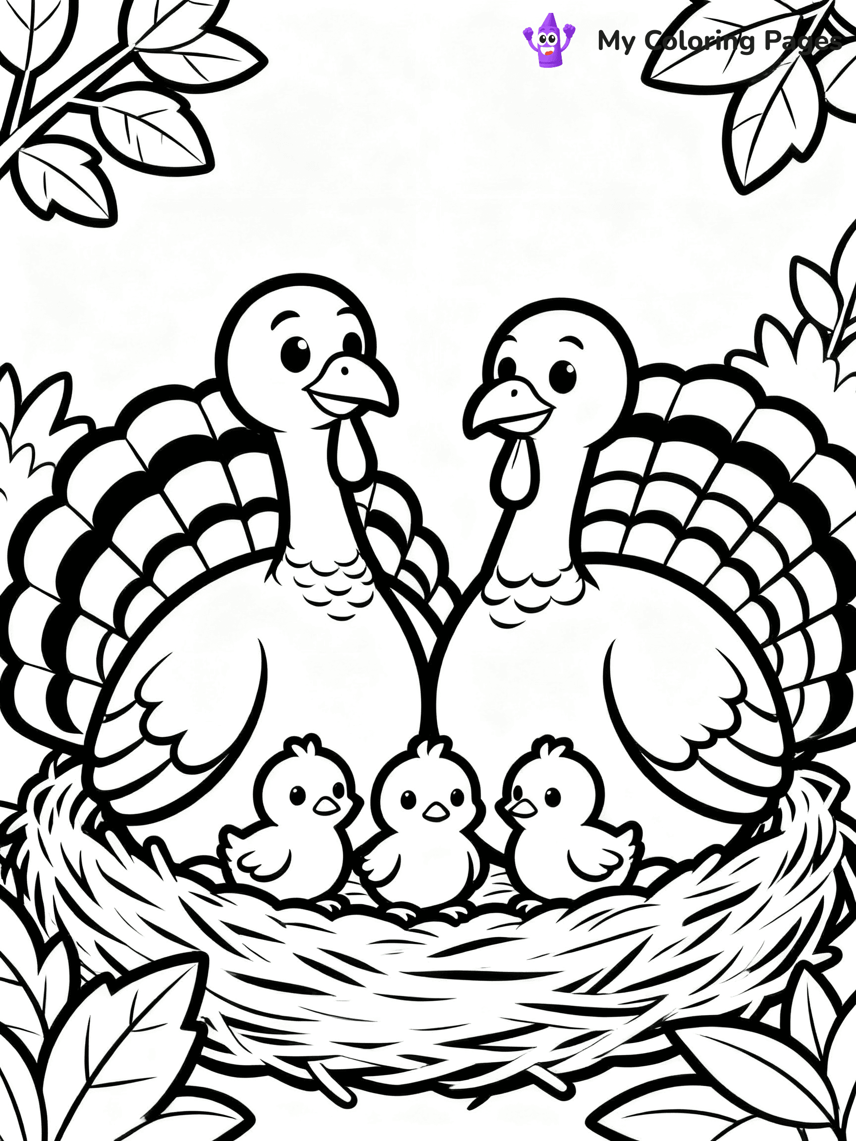 Turkey Coloring Pages Pdf - 25