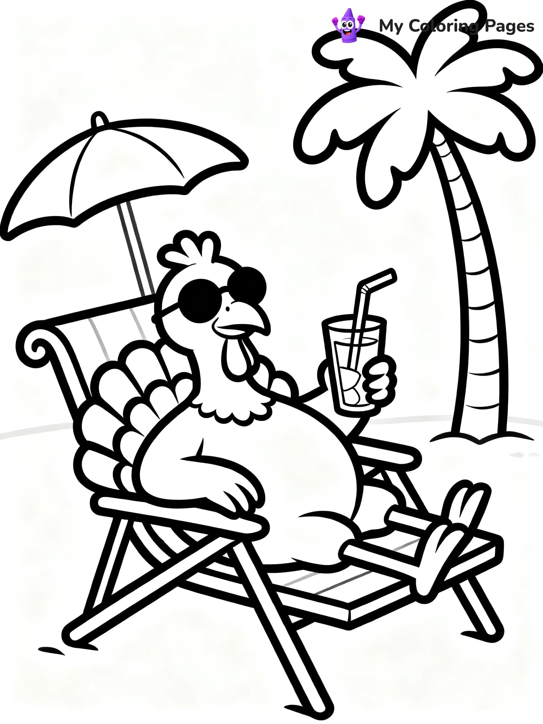 Turkey Coloring Pages Pdf - 19