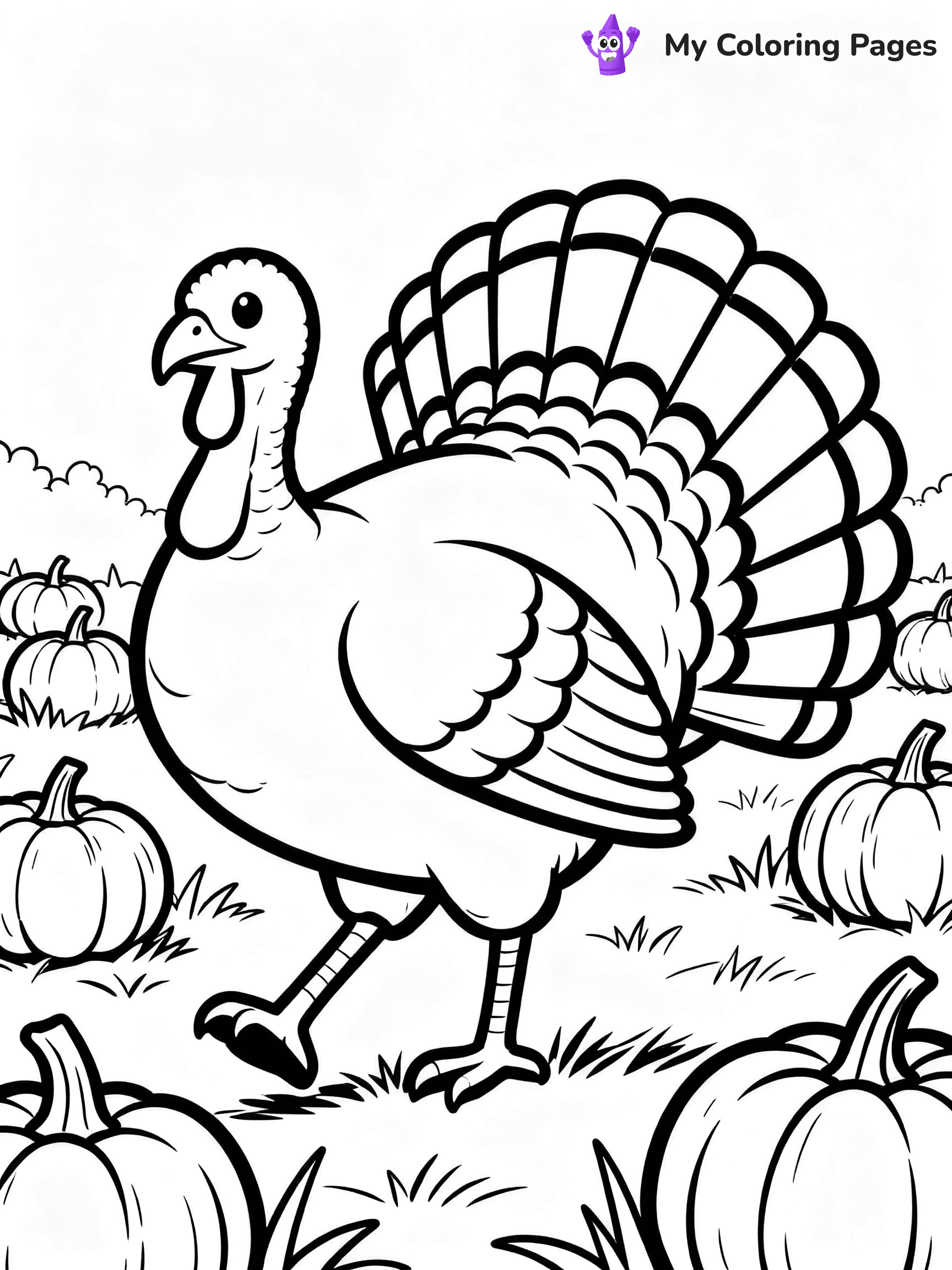Turkey Coloring Pages Pdf - 12